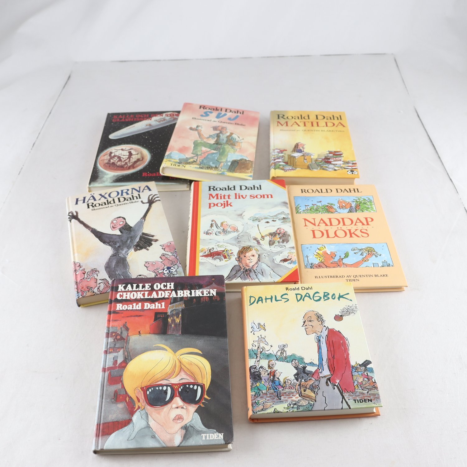 Roald Dahl, bokpaket med 8 volymer