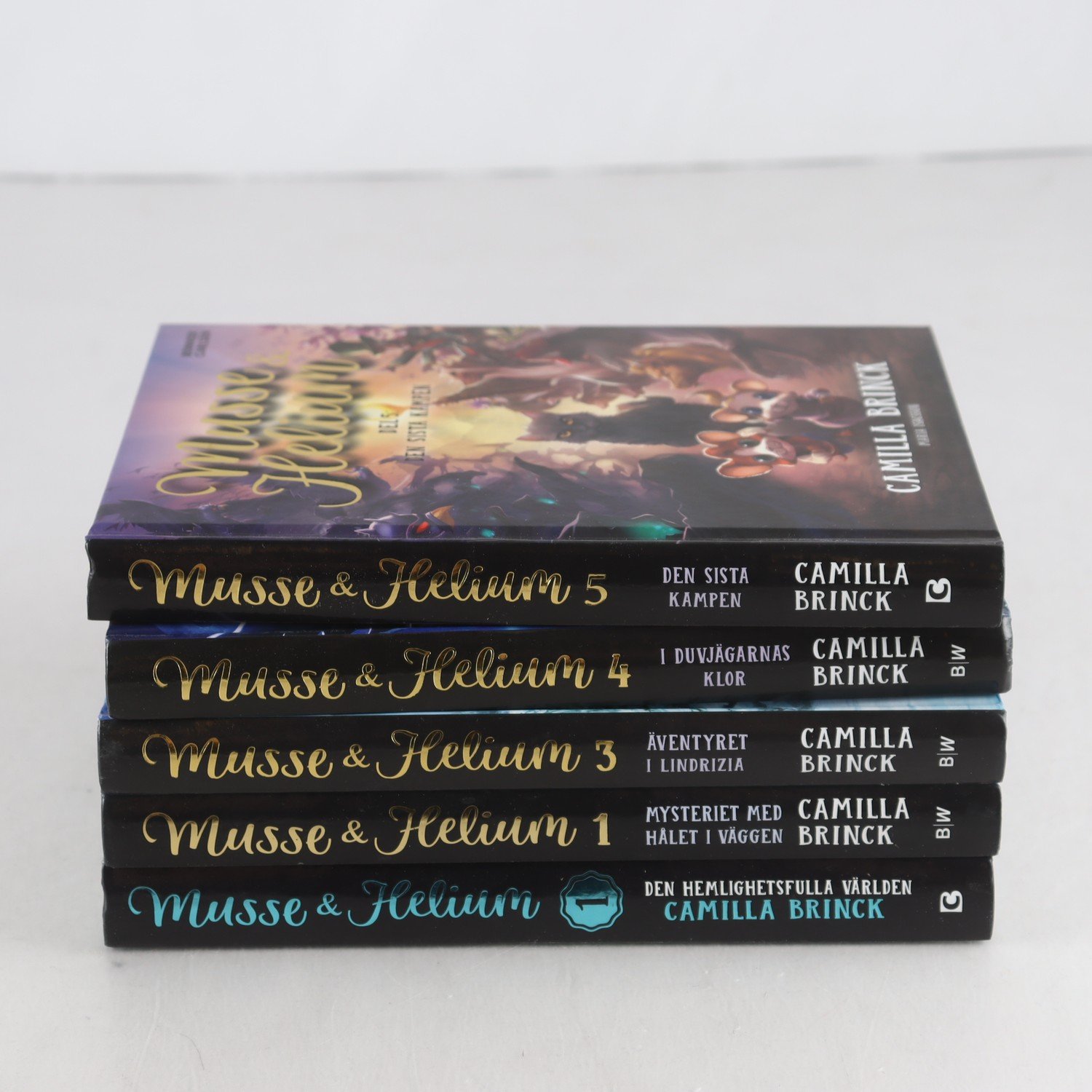 Musse & Helium, Bok 1, 3, 4 & 5 i första + Bok 1 i andra serien