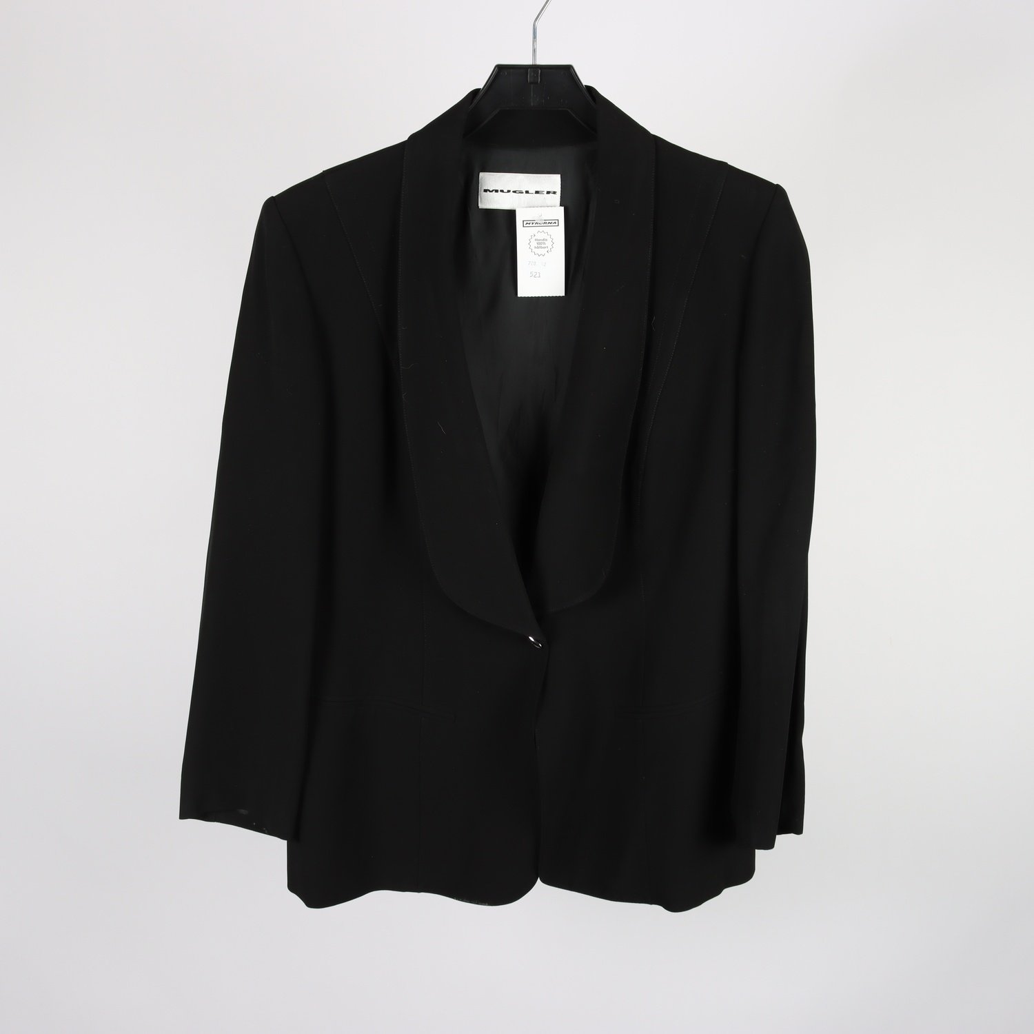 Kavaj, Mugler, svart, stl. ca. S
