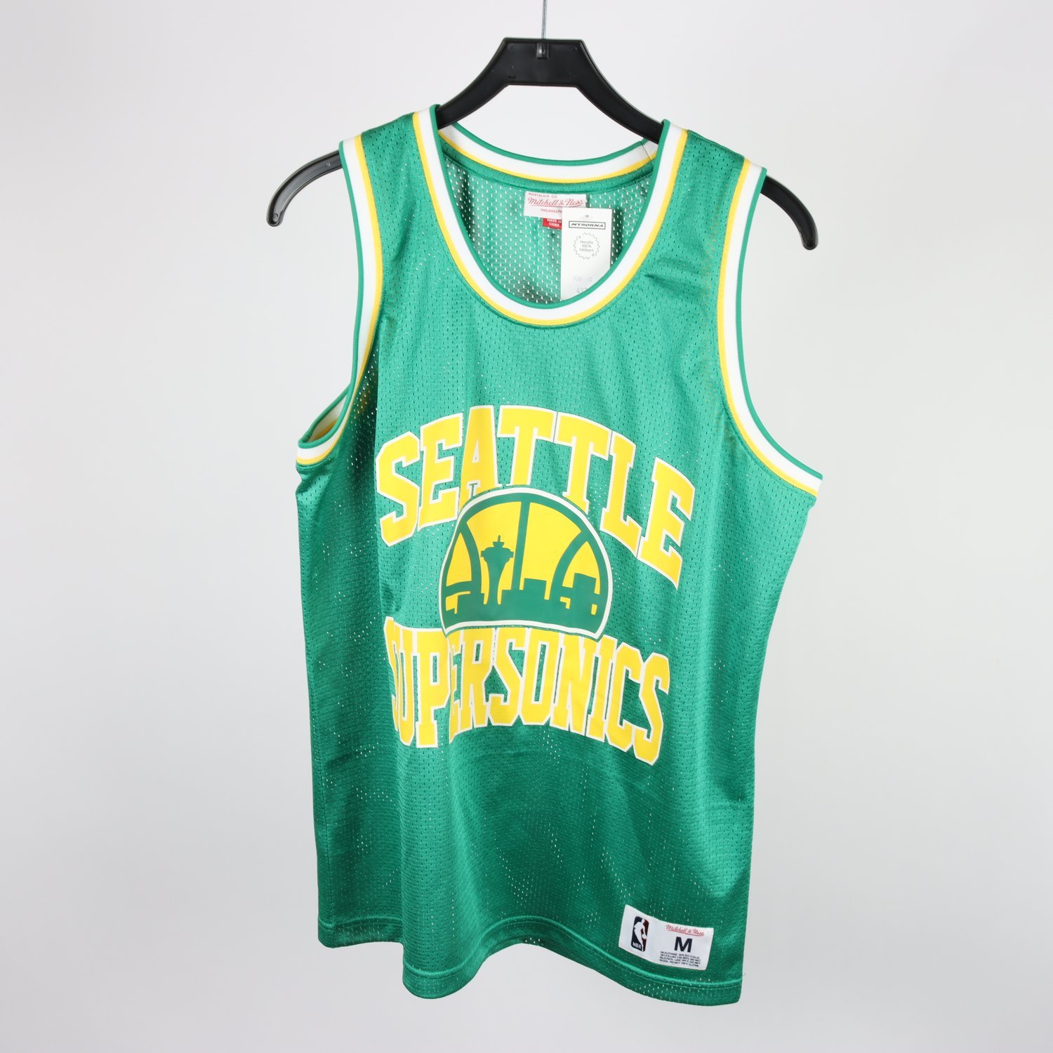 Linne, Mitchell & Ness, NBA, Seattle Supersonics, grön, stl. M