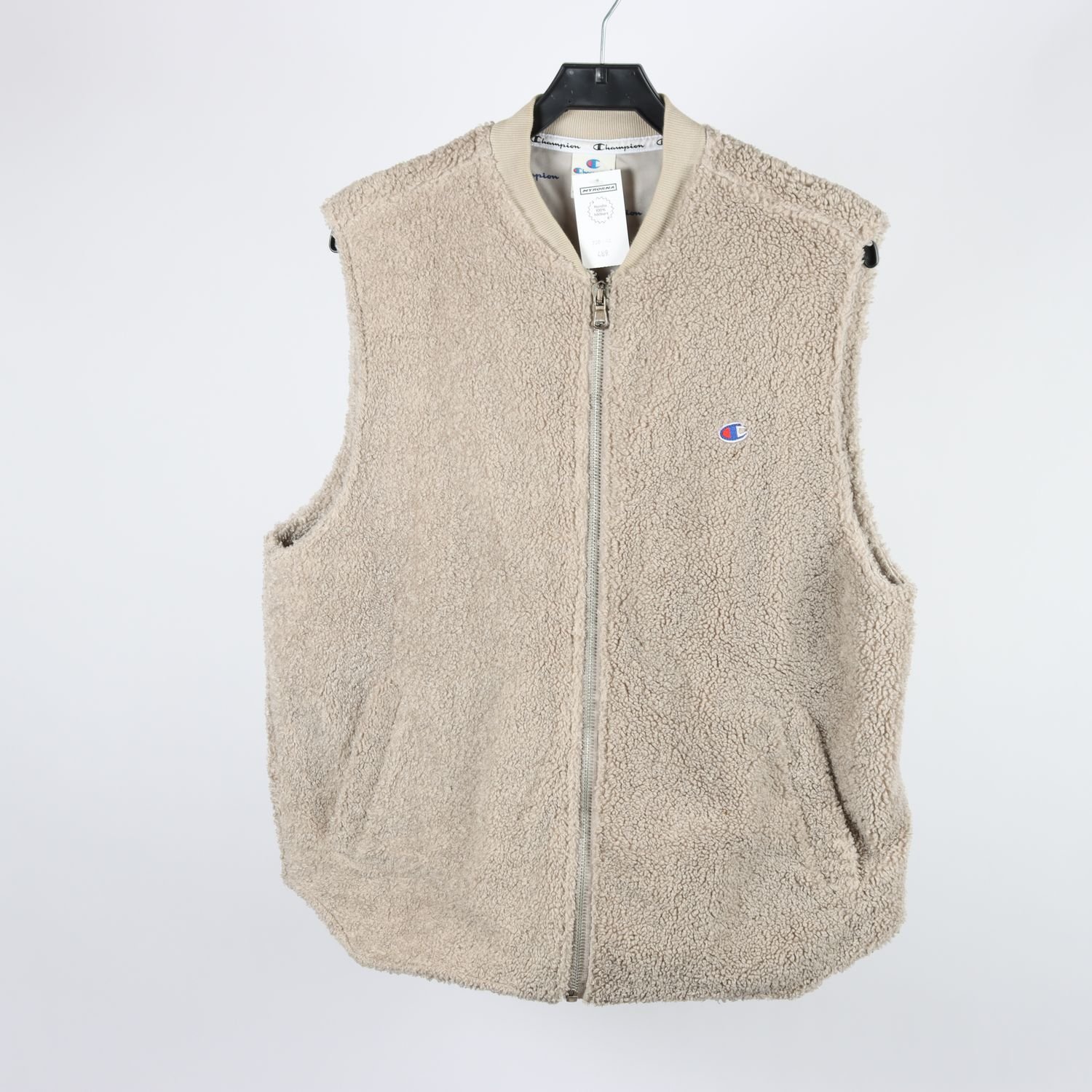 Pileväst, Champion, beige, stl. M