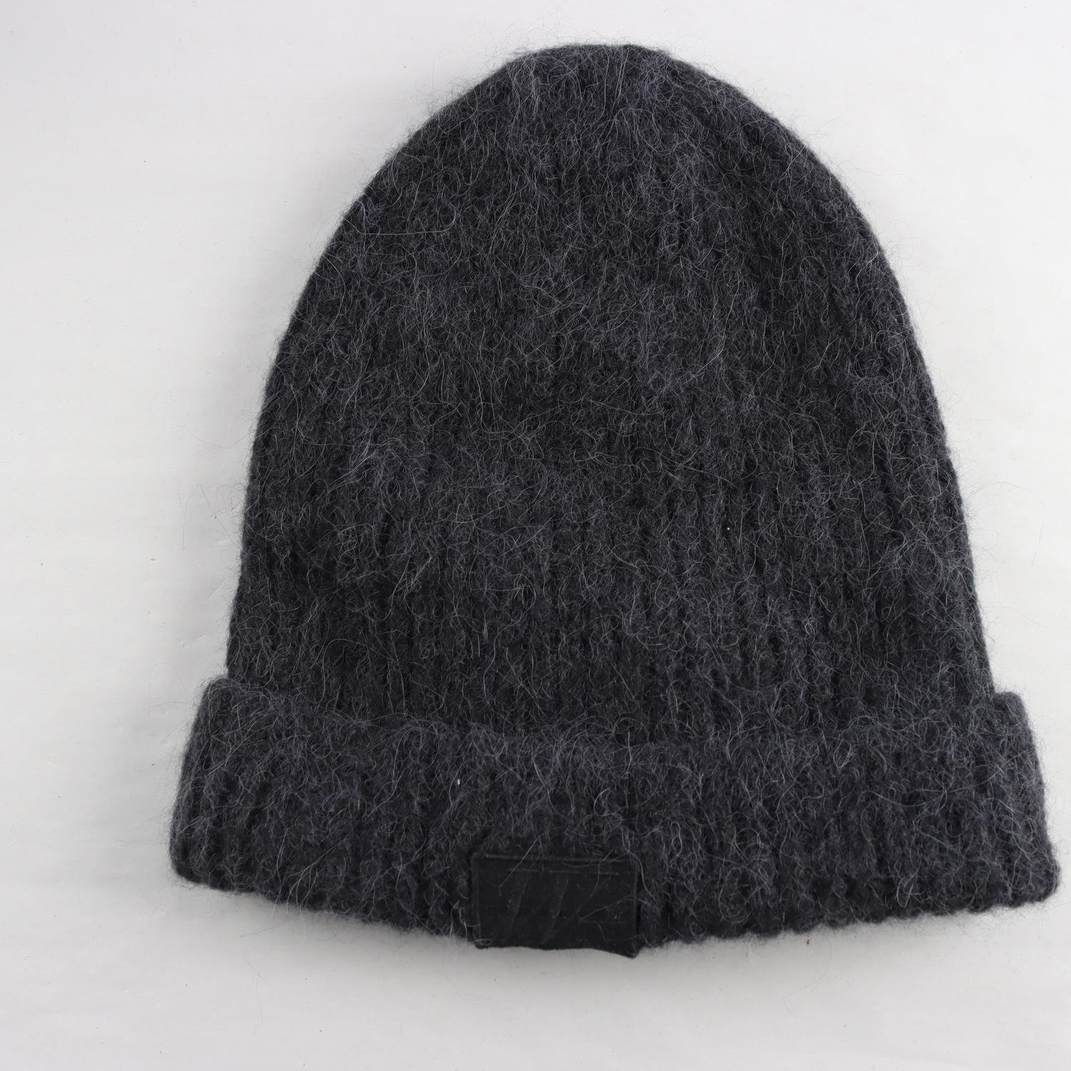 Mössa, Carin Wester, svart, grå, 45% alpaca