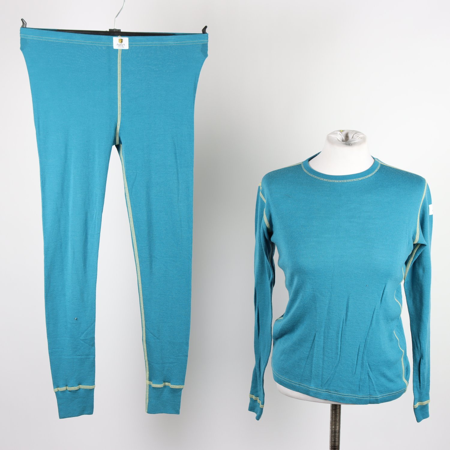 Underställ, Janus, petrol, 100% merino ull, stl. 160