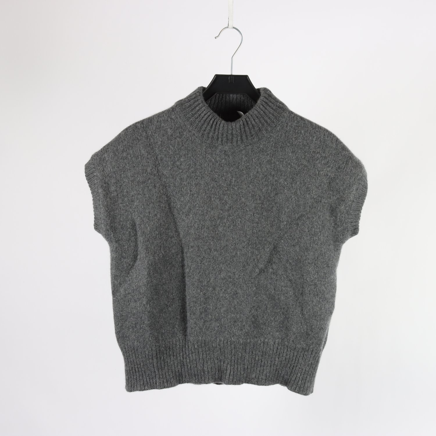 Stickad väst, Soft Goat, grå, 100% cashmere, stl. S