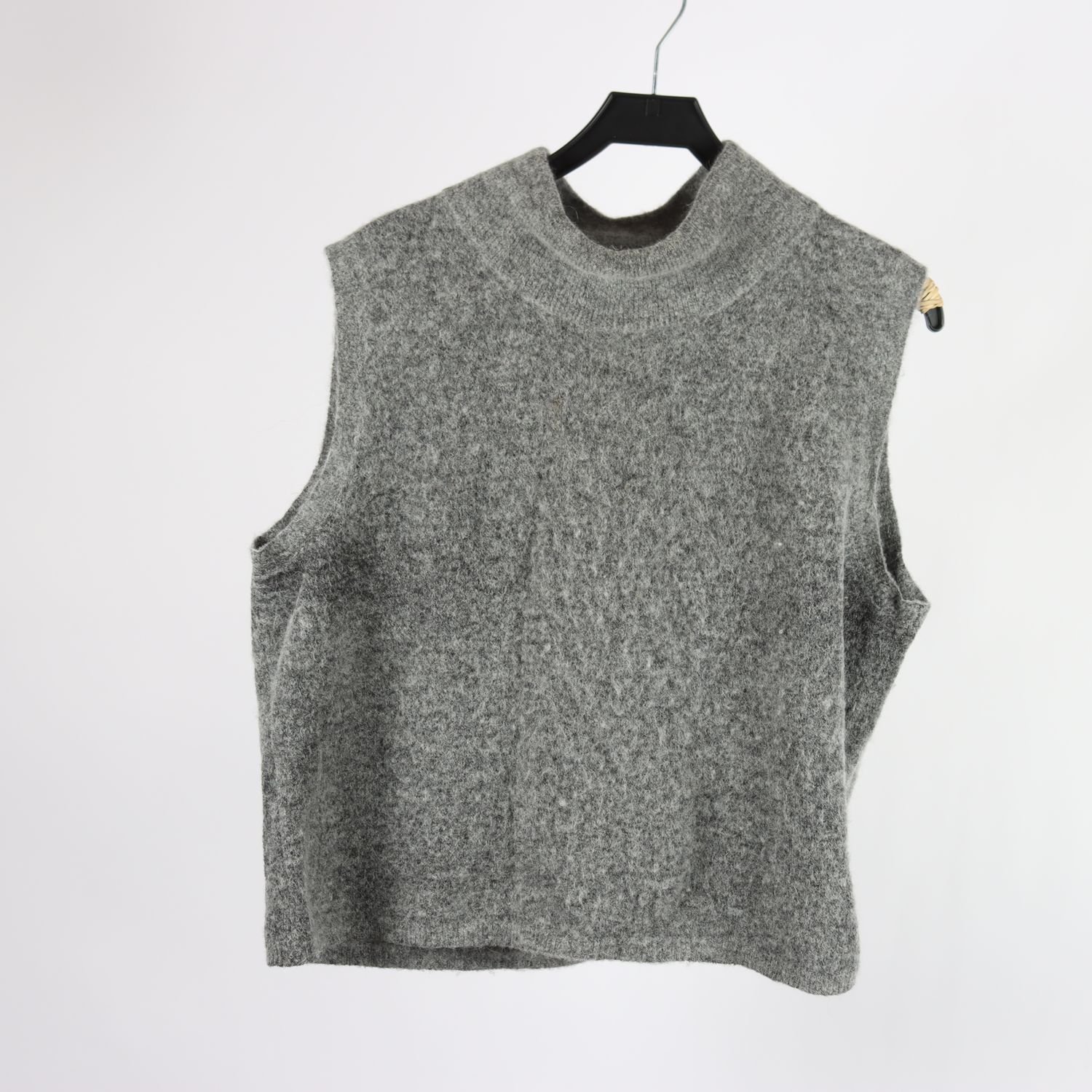 Stickad väst, Stylein, grå, alpacka/nylon mix, stl. L