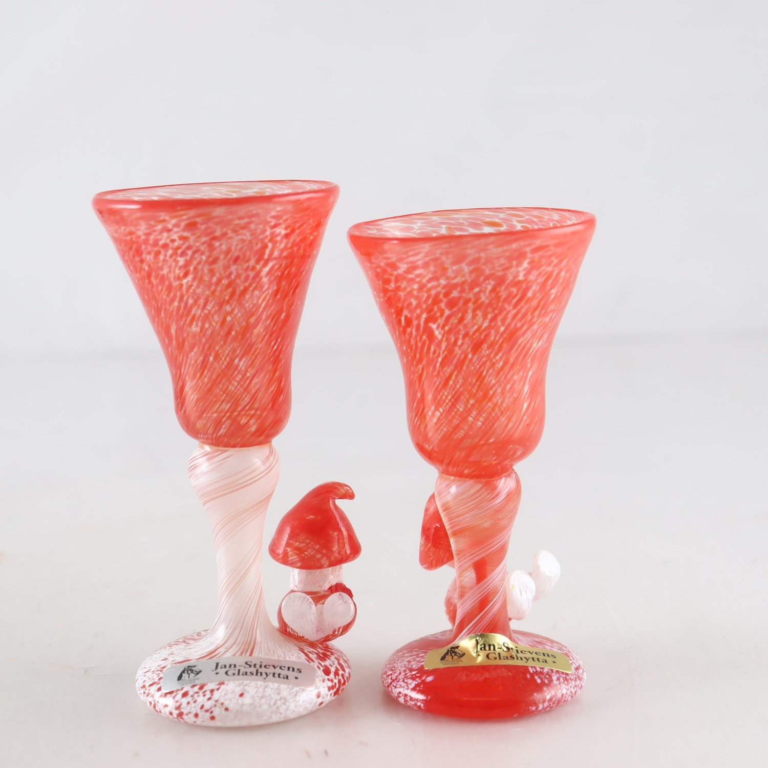Snapsglas, Jan-Stievens Glashytta, 2 st