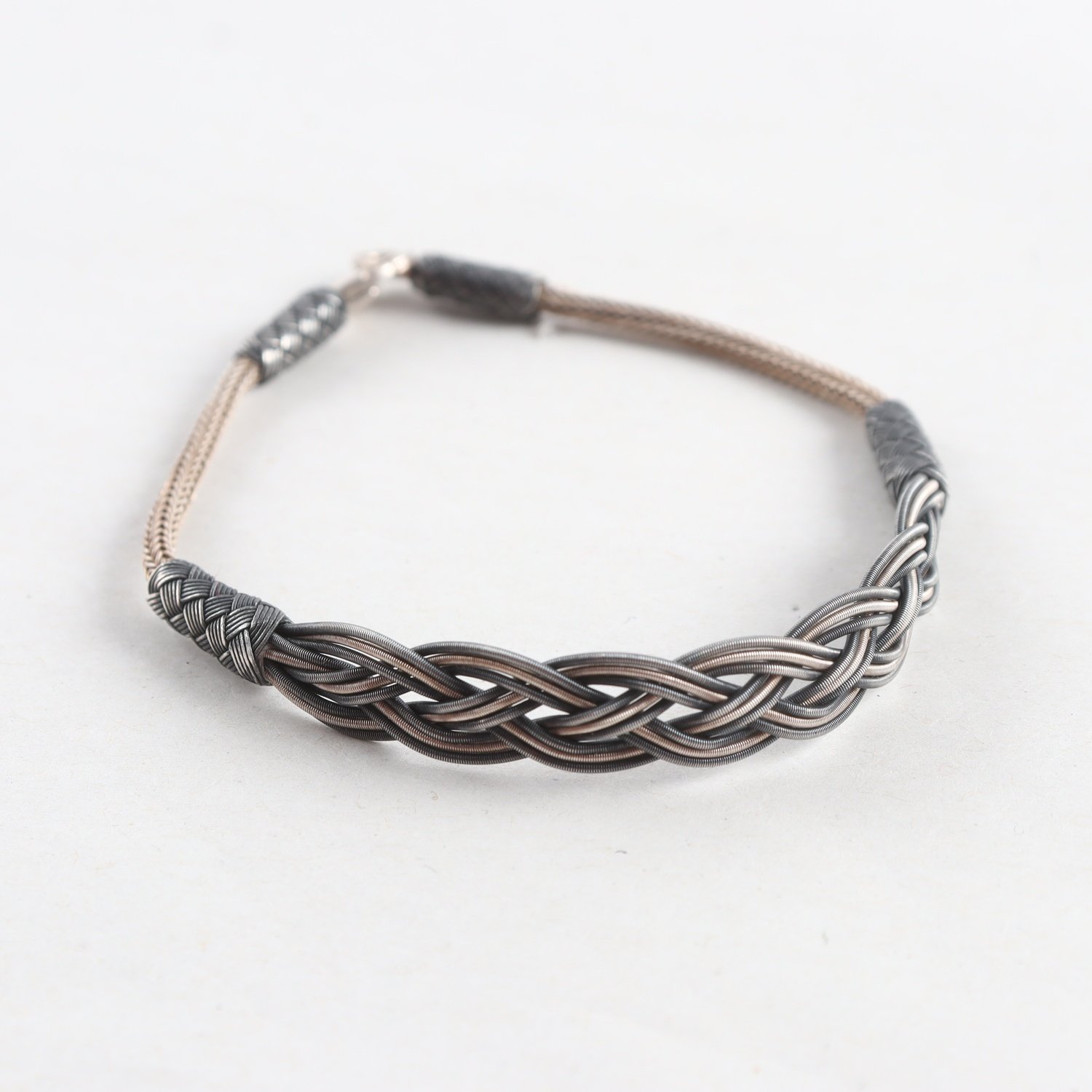 Armband, Silver, Flätat, Vikt: 8,4g