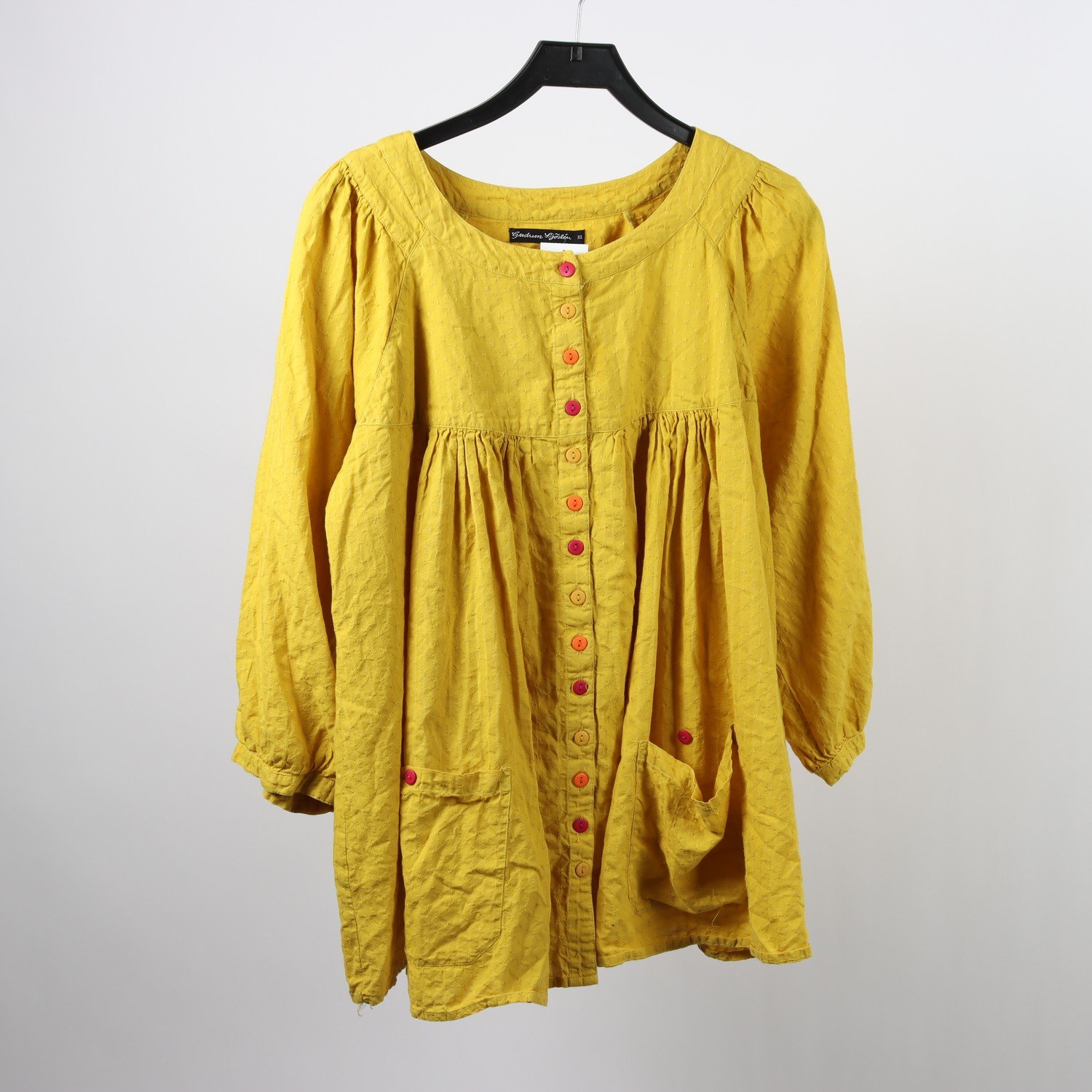Blus, Gudrun Sjödén, gul, stl. XL