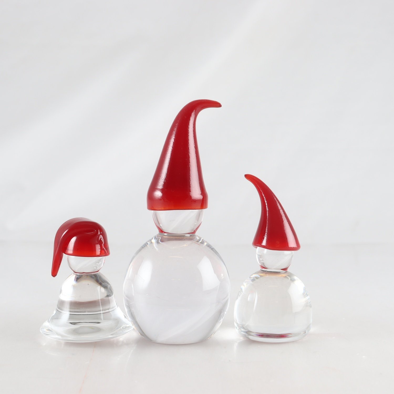 Figuriner, tomtar i glas, Lena Hansson, Hadeland, Norge, 3 st