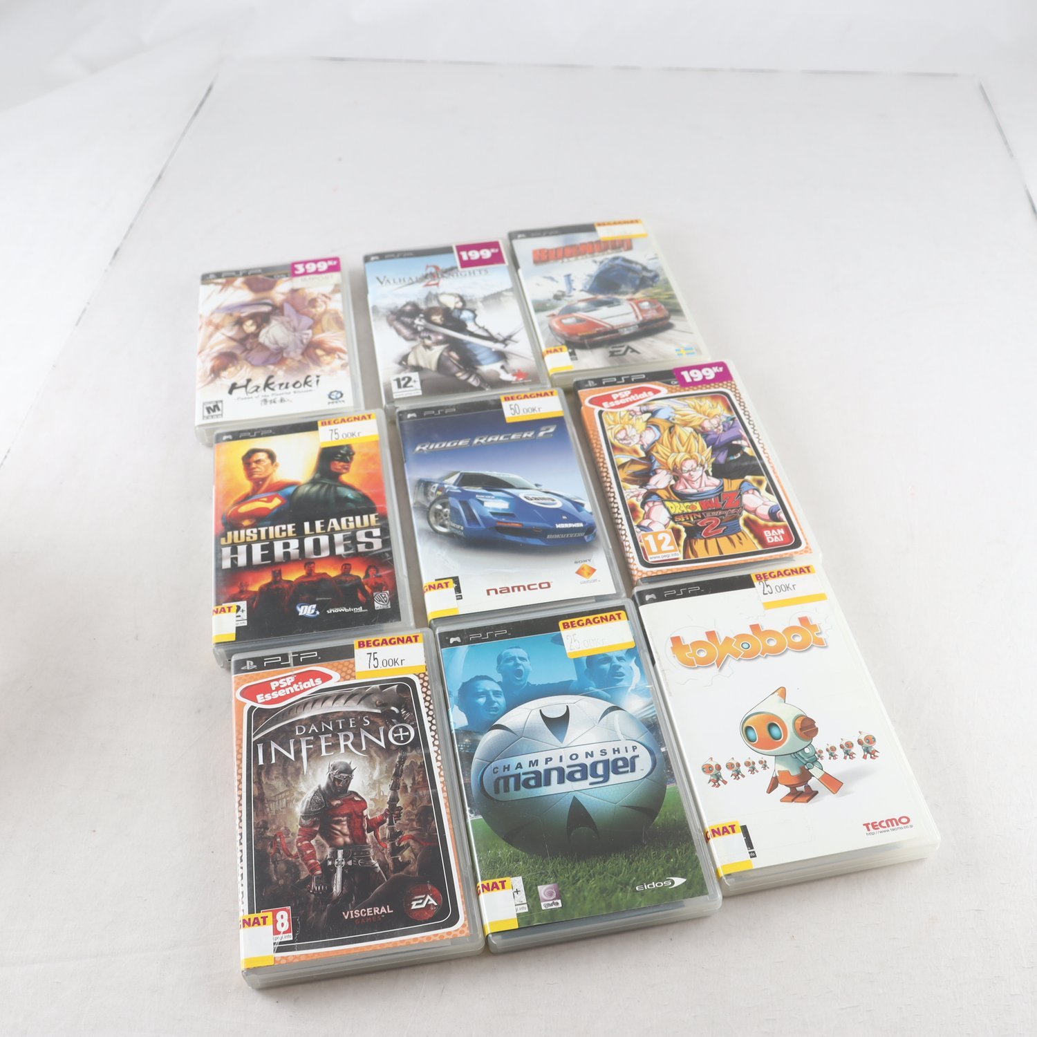 Spel, PSP, 9 st