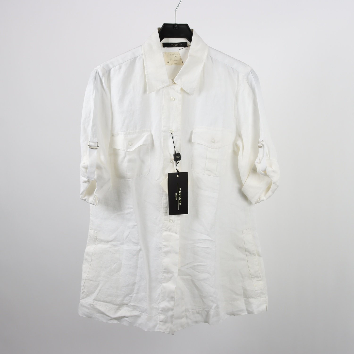 Linneskjorta, Weekend MaxMara, vit, stl. 44