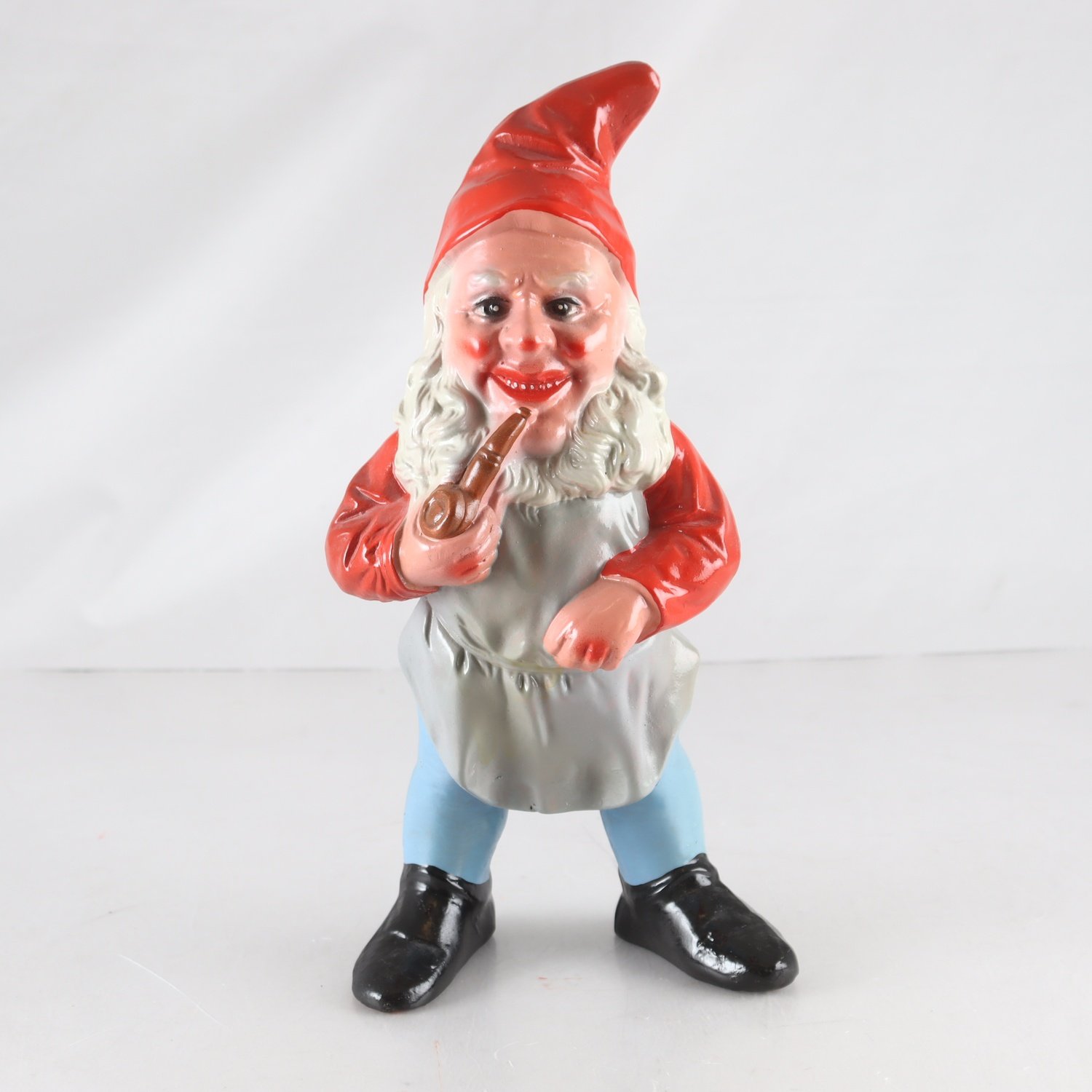Figurin, keramik, tomte, Heissner, Tyskland