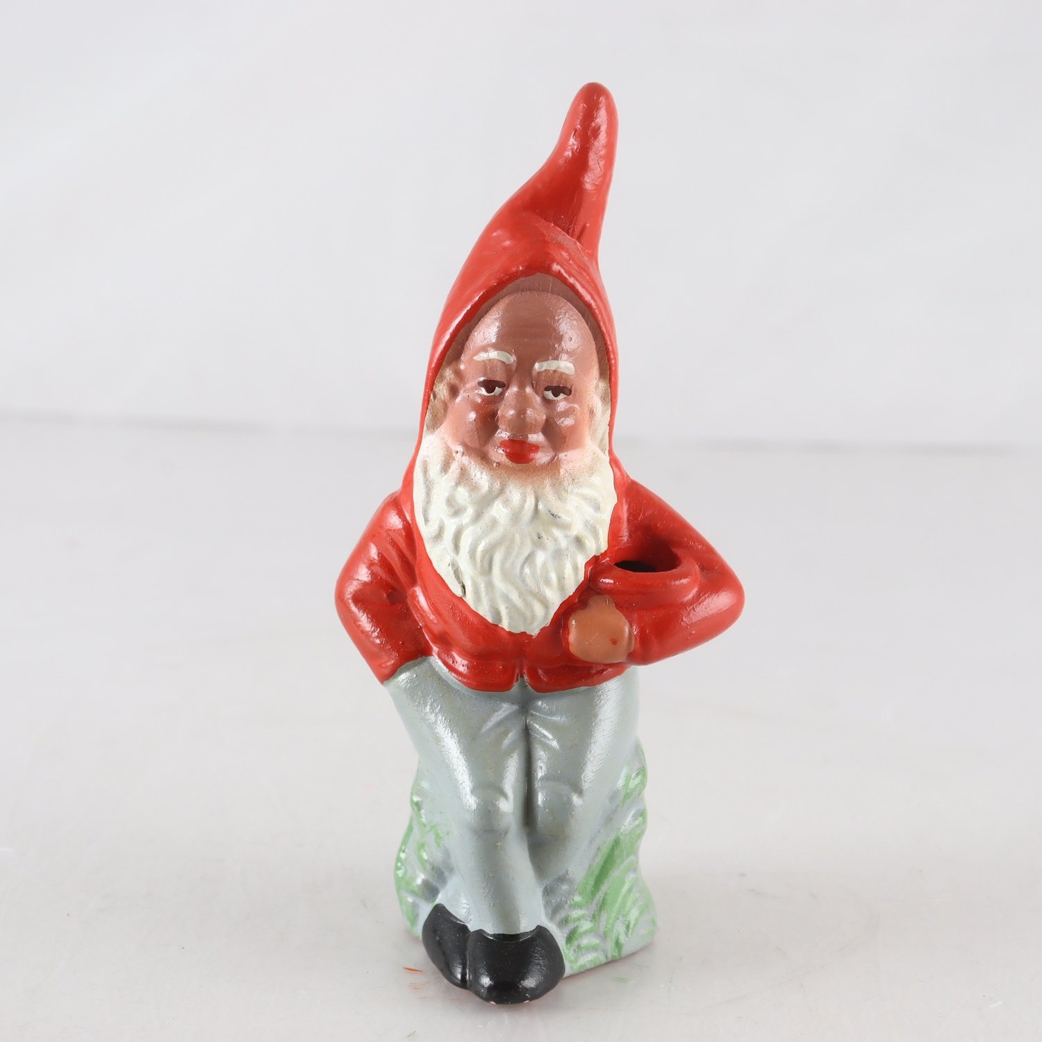 Ljusstake, Tomte, keramik, Stämplad Gräfenroda DDR