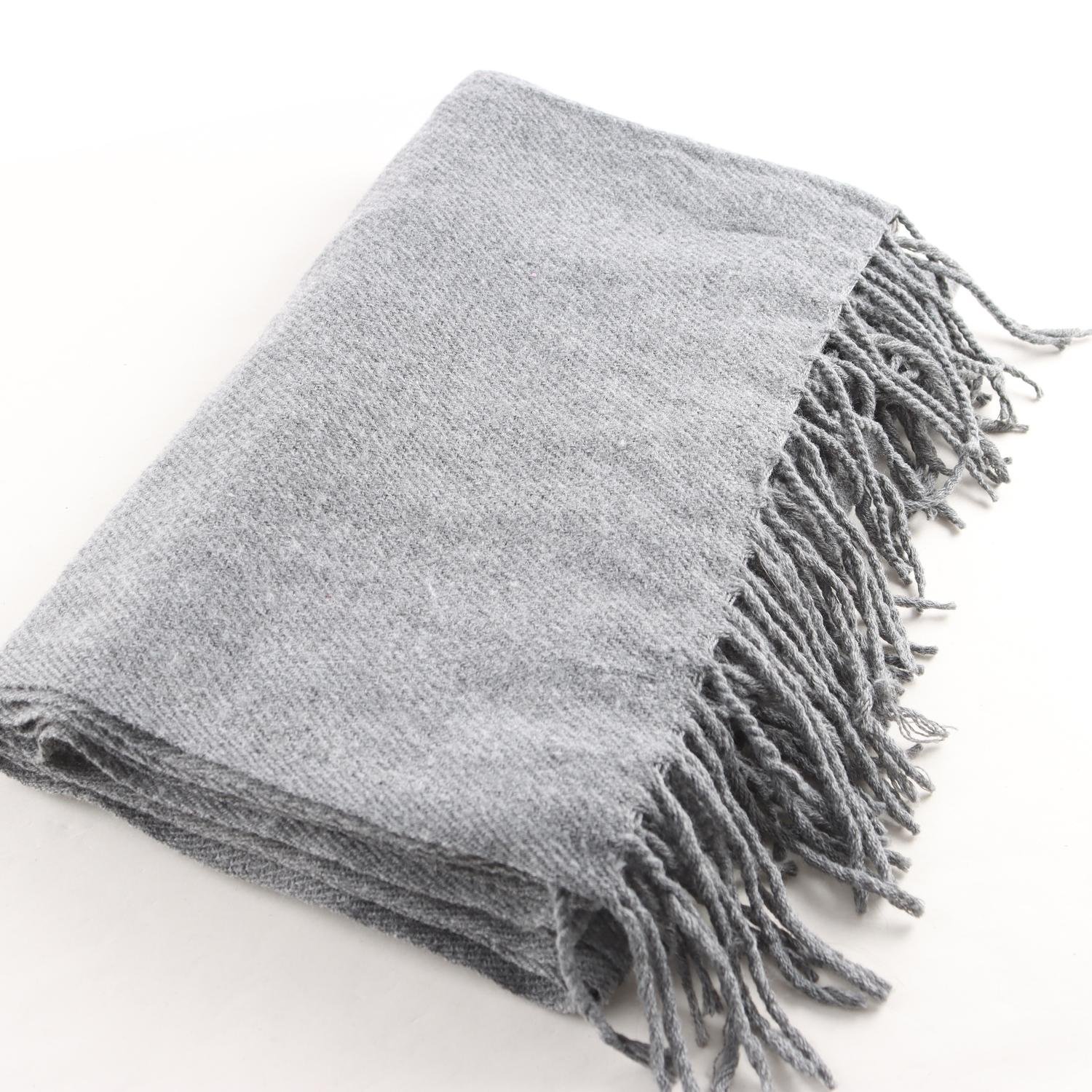 Stickad halsduk, Acne Studios, grå, 100% ull