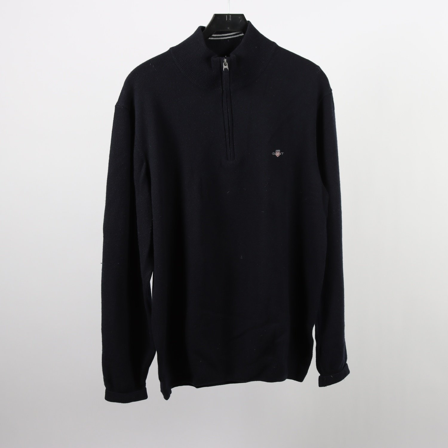 Stickad tröja, Gant, blå, 100% lammull, stl. 2XL