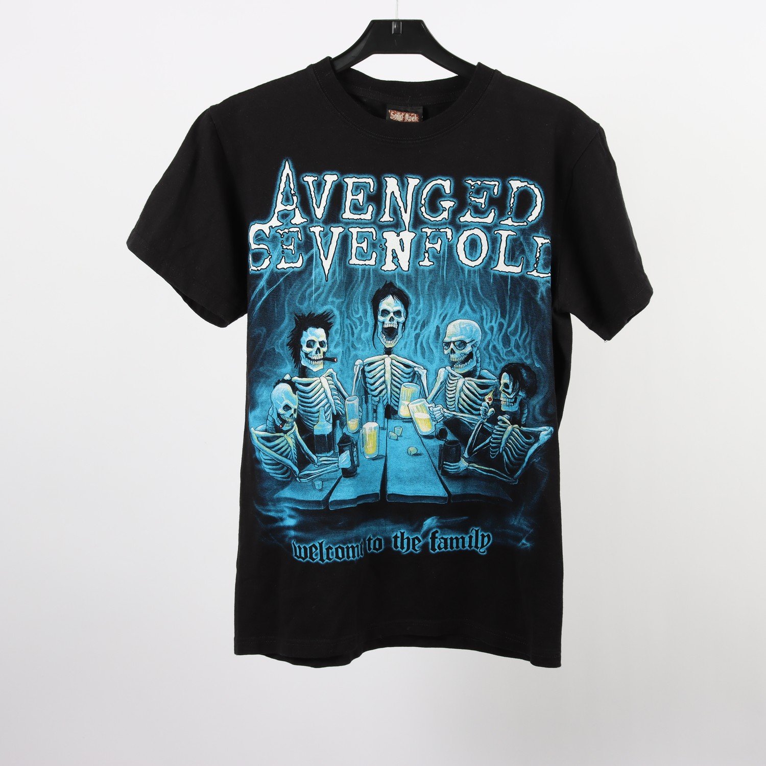 T-shirt, Solid rock, Avenged sevenfold, svart, stl. S