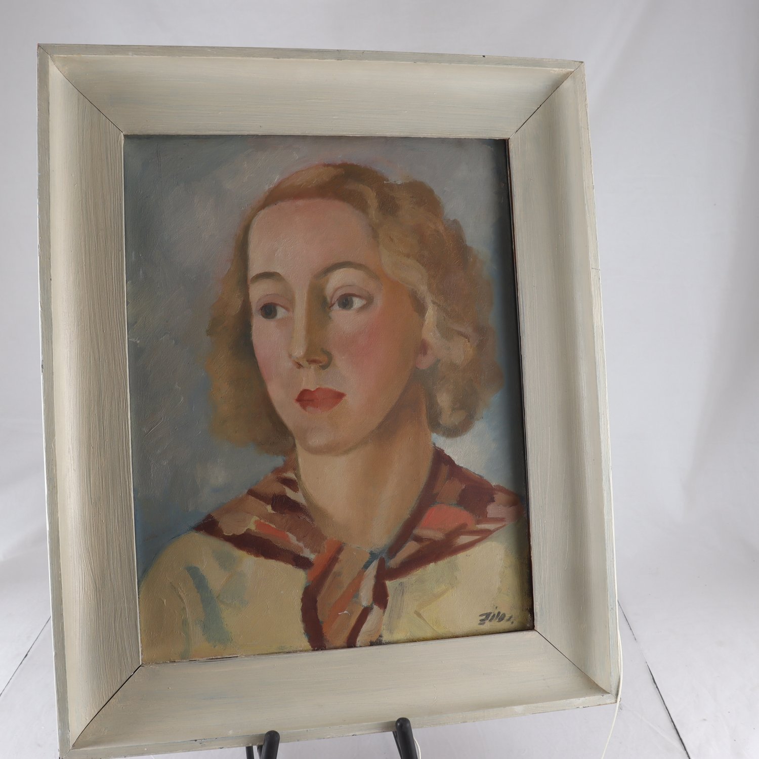 Porträtt, olja på duk, Gunnar Zilo, (1885-1958), sign. 1935. Endast avhämtning.