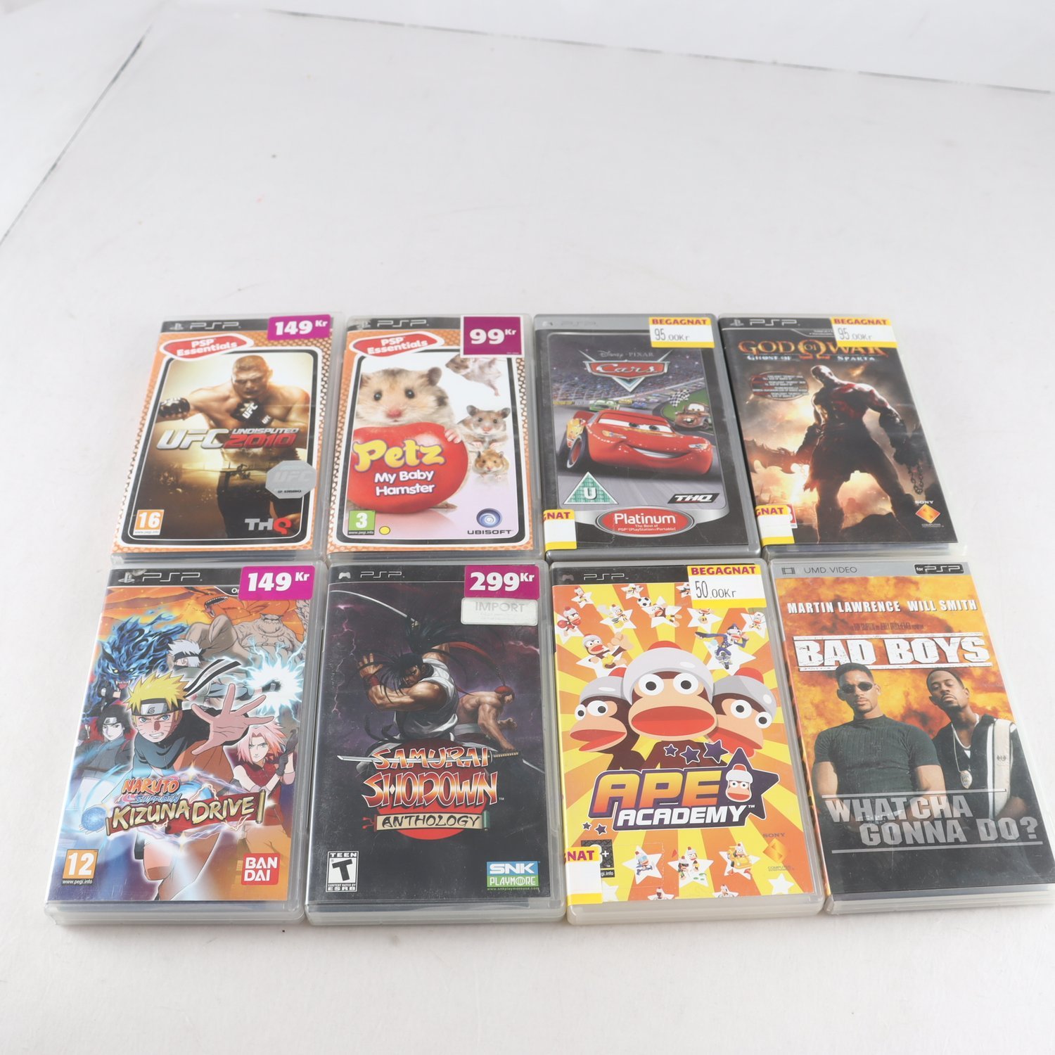 Spel, PSP, 8 st