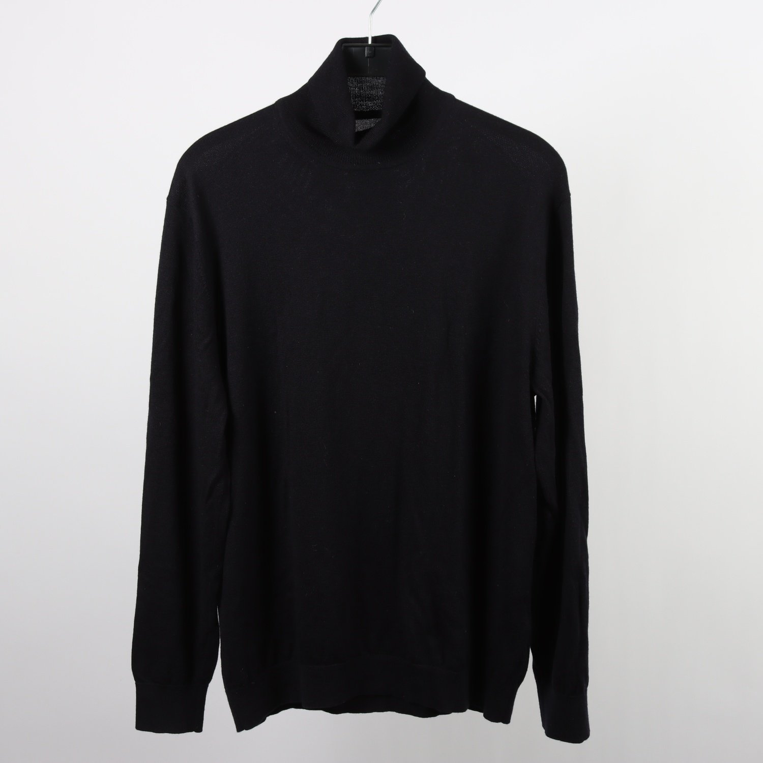 Stickad polotröja, These Glory Days, blå, 100% merino ull, stl. XXL