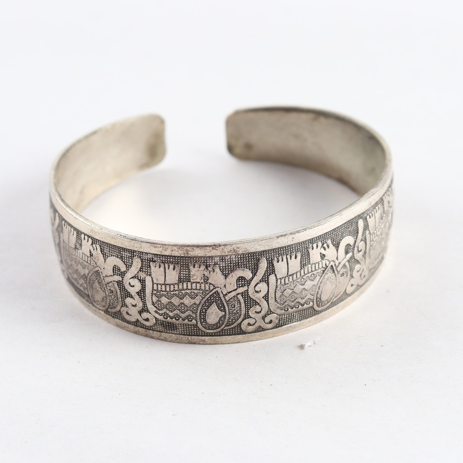 Armring, Silver, Öppen, Vikt: 25,7g
