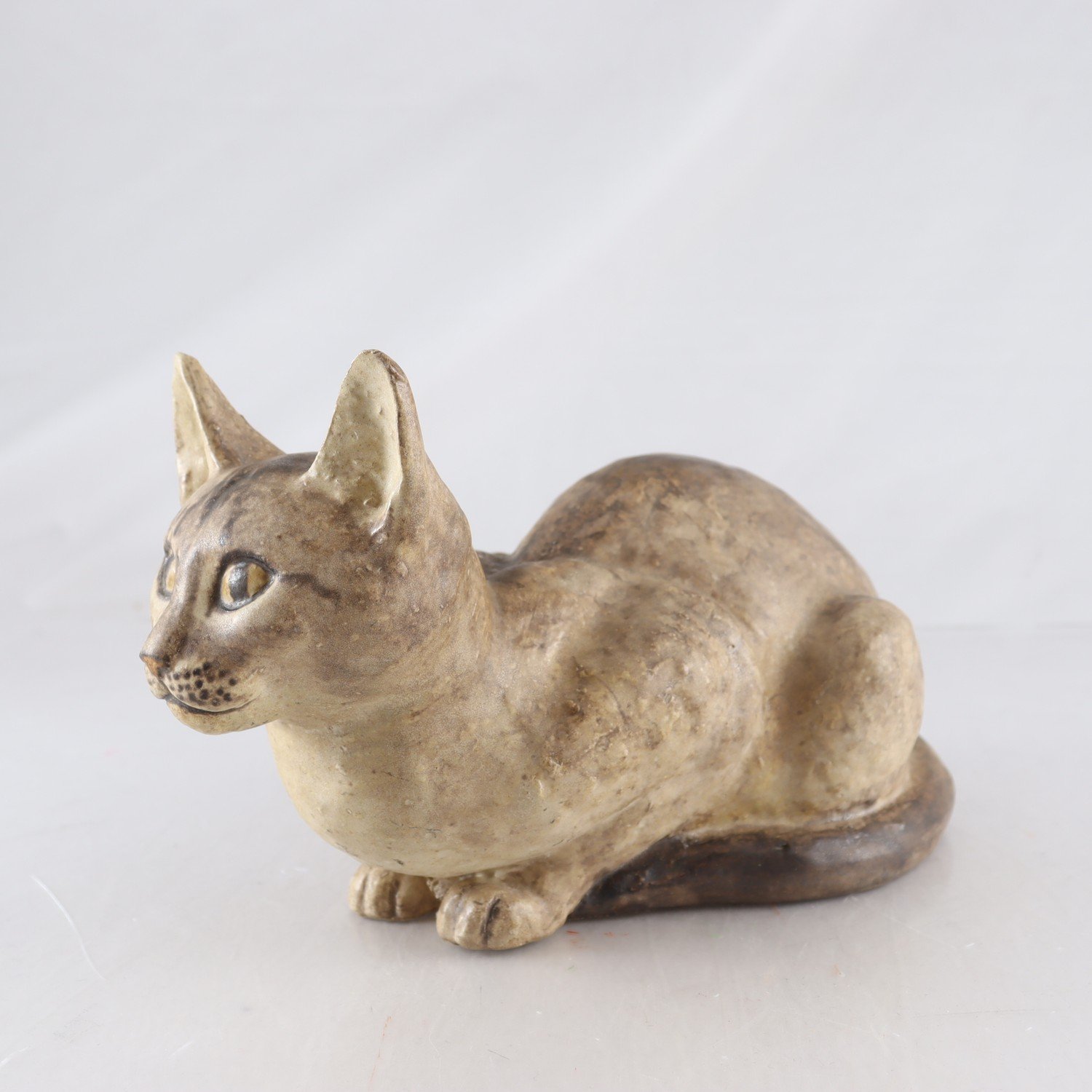 Skulptur, Glaffey, Katt, stengods.