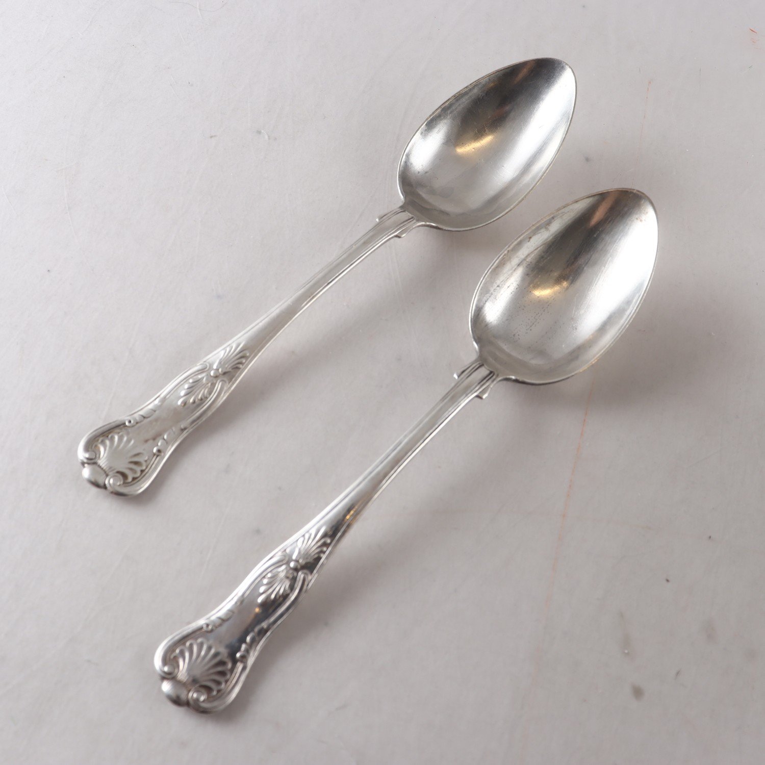 Soppskedar, silver, Lars Borin, verksam, (1796-1807, Stockholm