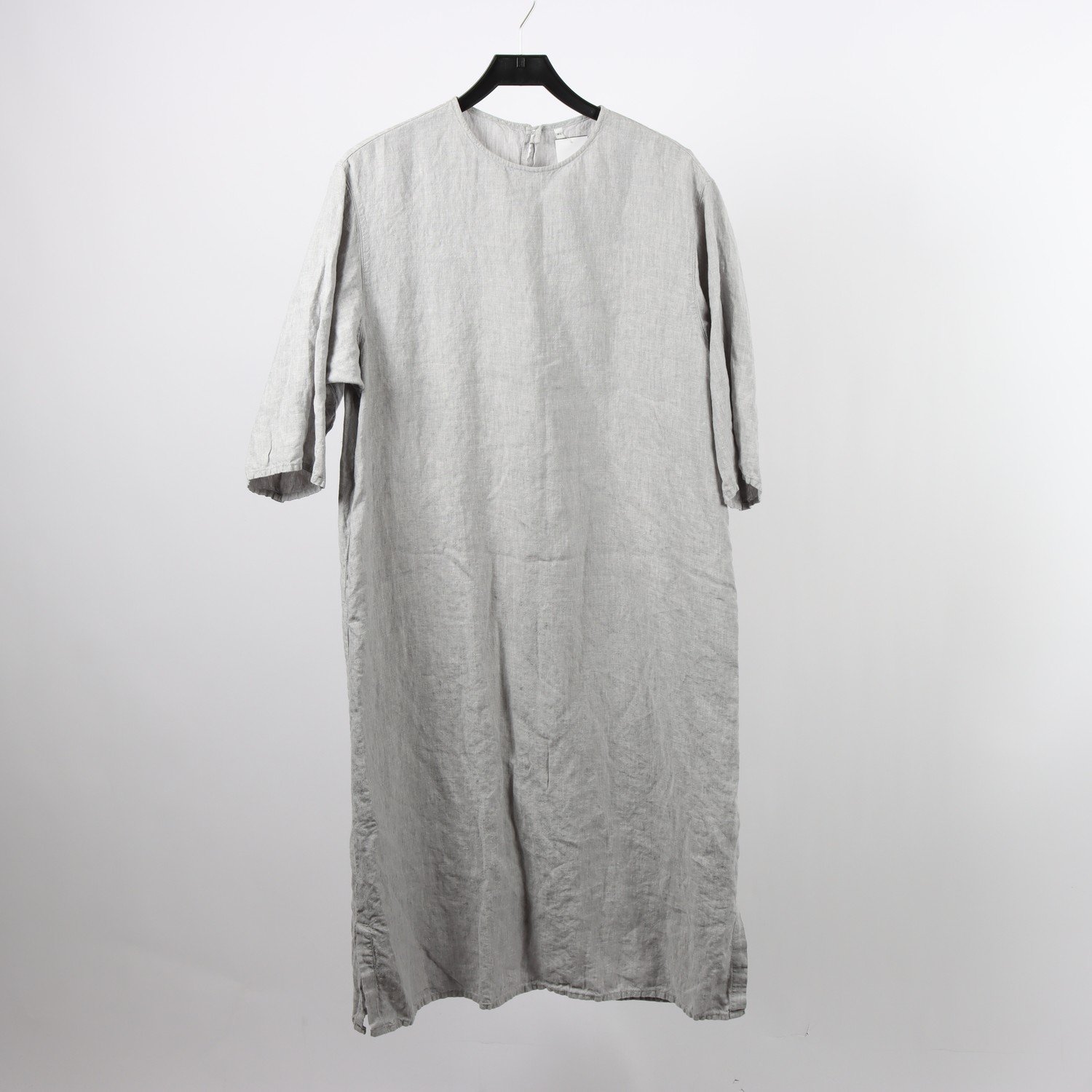 Klänning, Muji, grå, 100% linne, stl. M/L