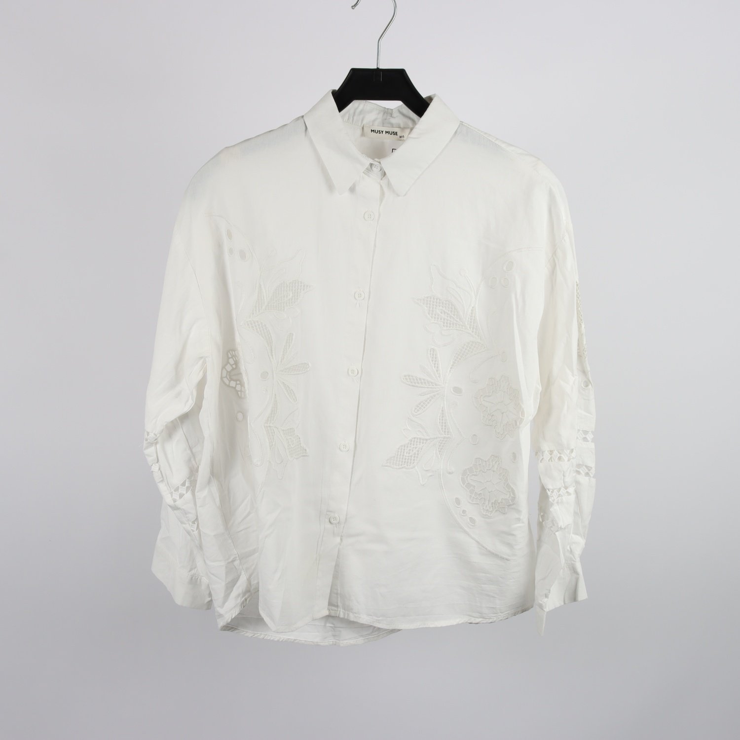 Blus, Musy Muse, vit, stl. M/L