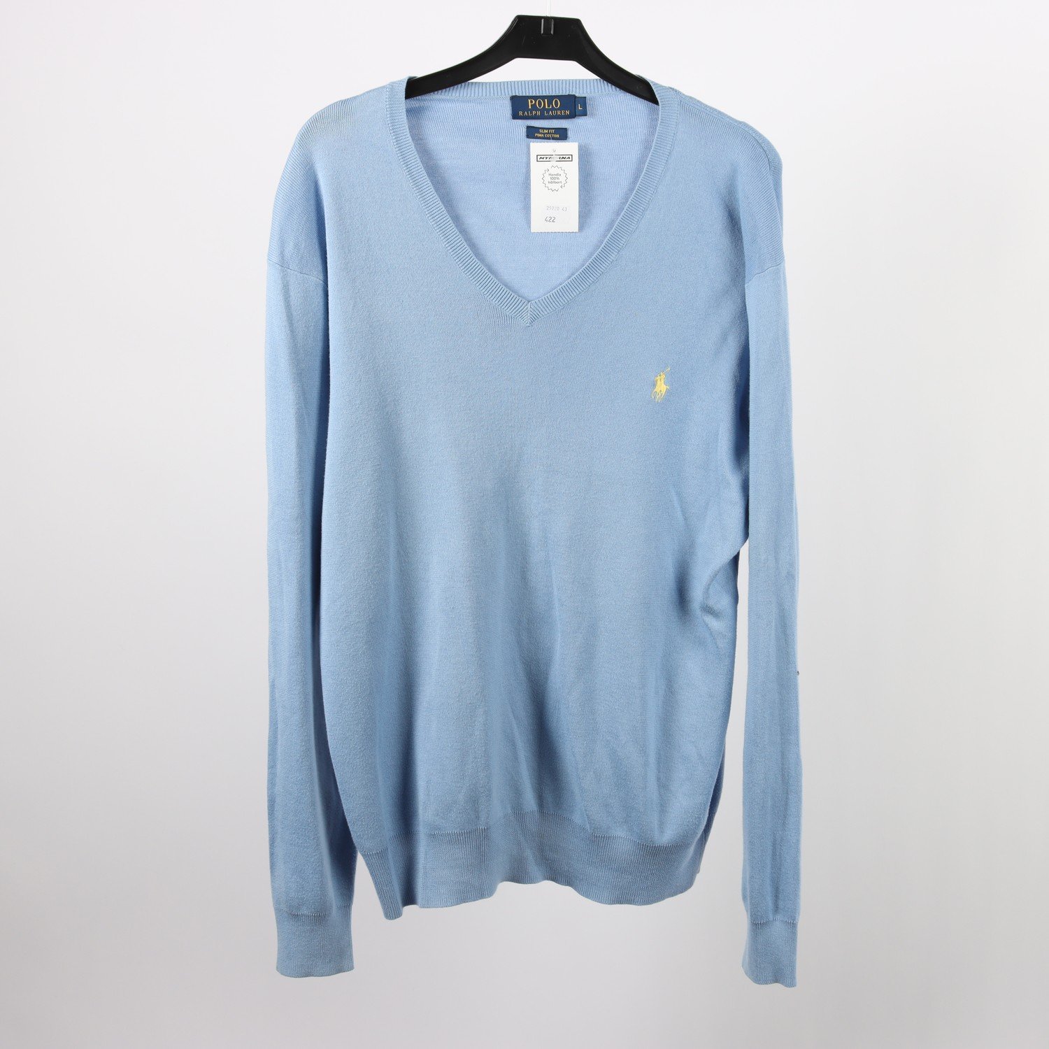 Stickad tröja, Polo by Ralph Lauren, blå, stl. L