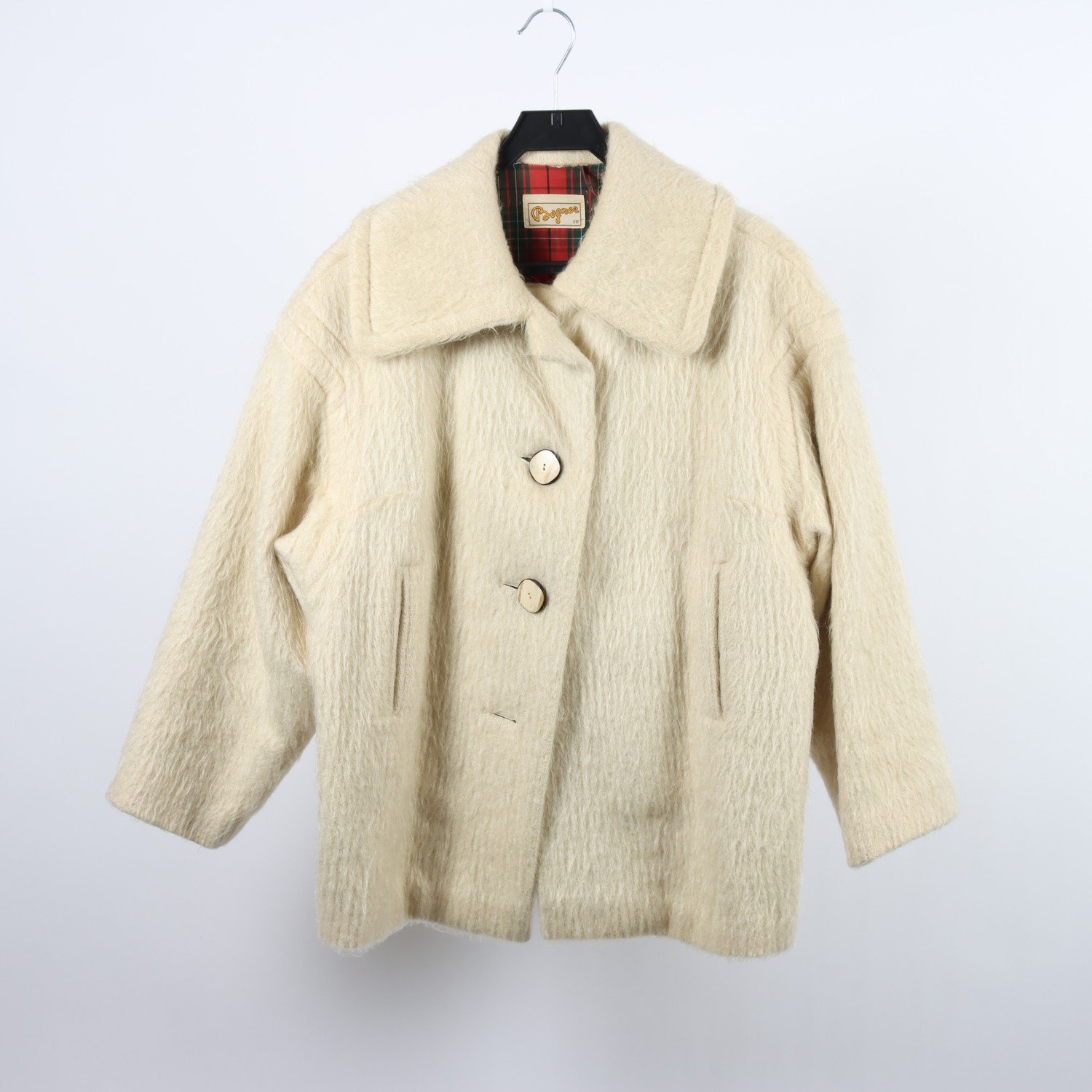 Pälsjacka, Bogner, offwhite, retro, stl. 38