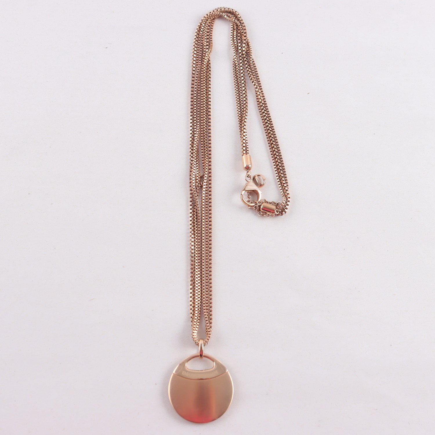 Halsband, roséfärgat stål, Emporio Armani