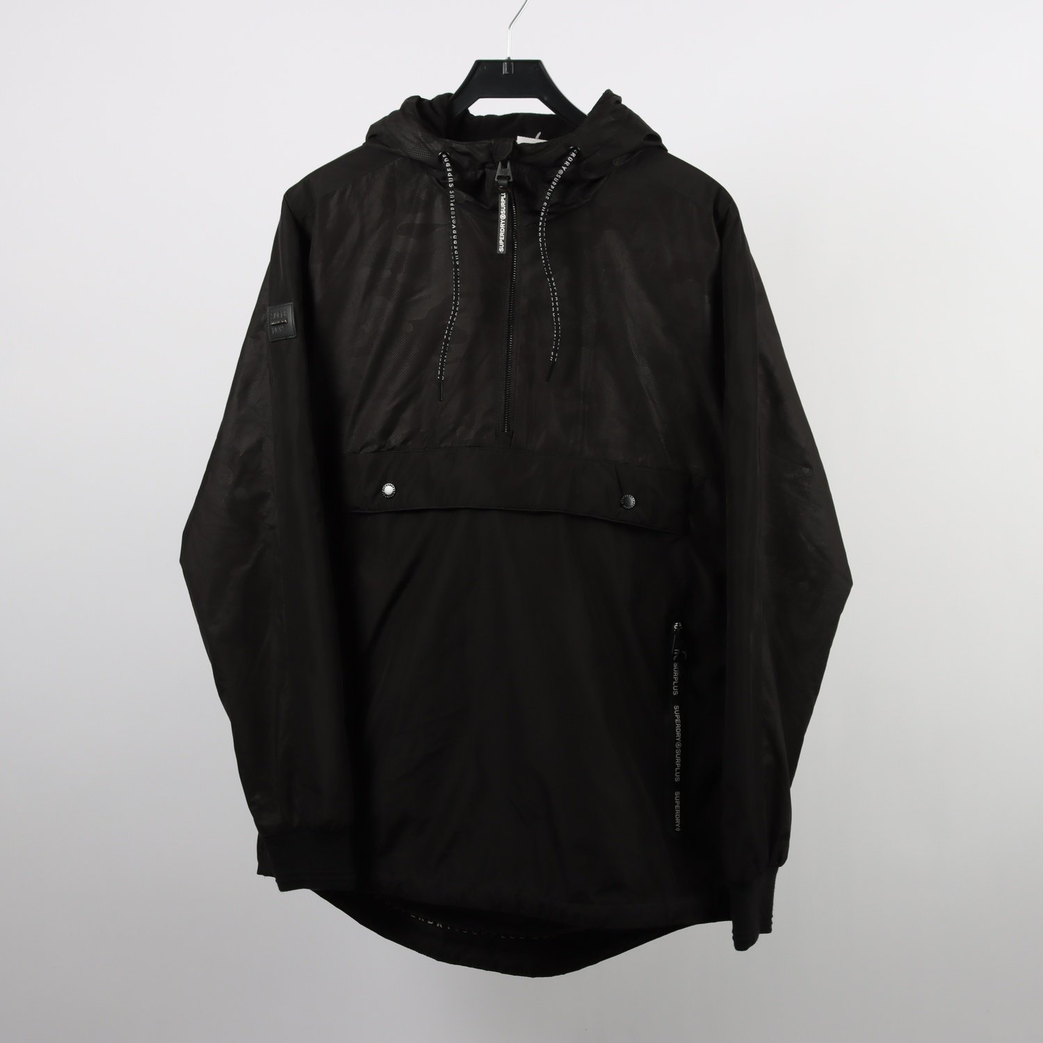 Pull-over jacka, Superdry, svart, stl. L