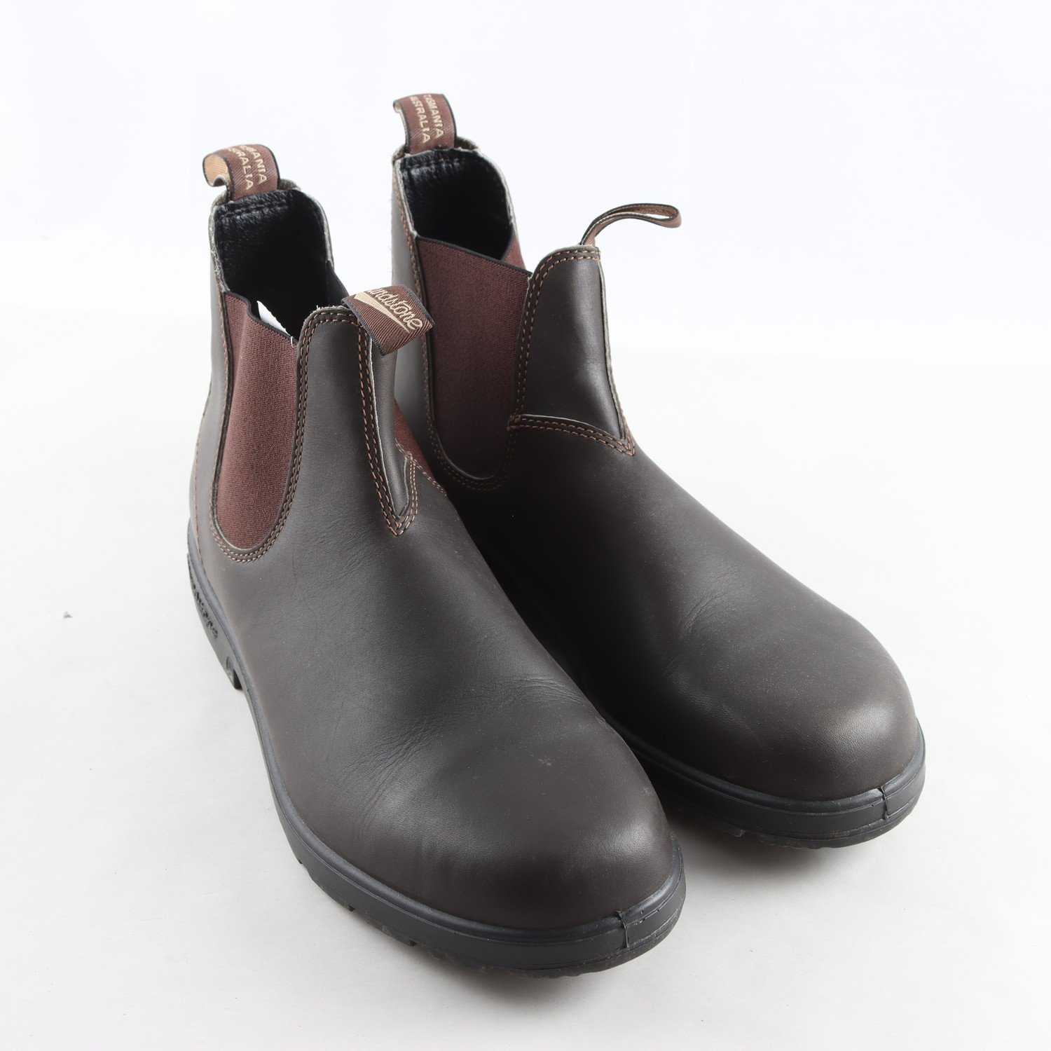 Chelsea boots, Blundstone, brun, skinn, stl. 12