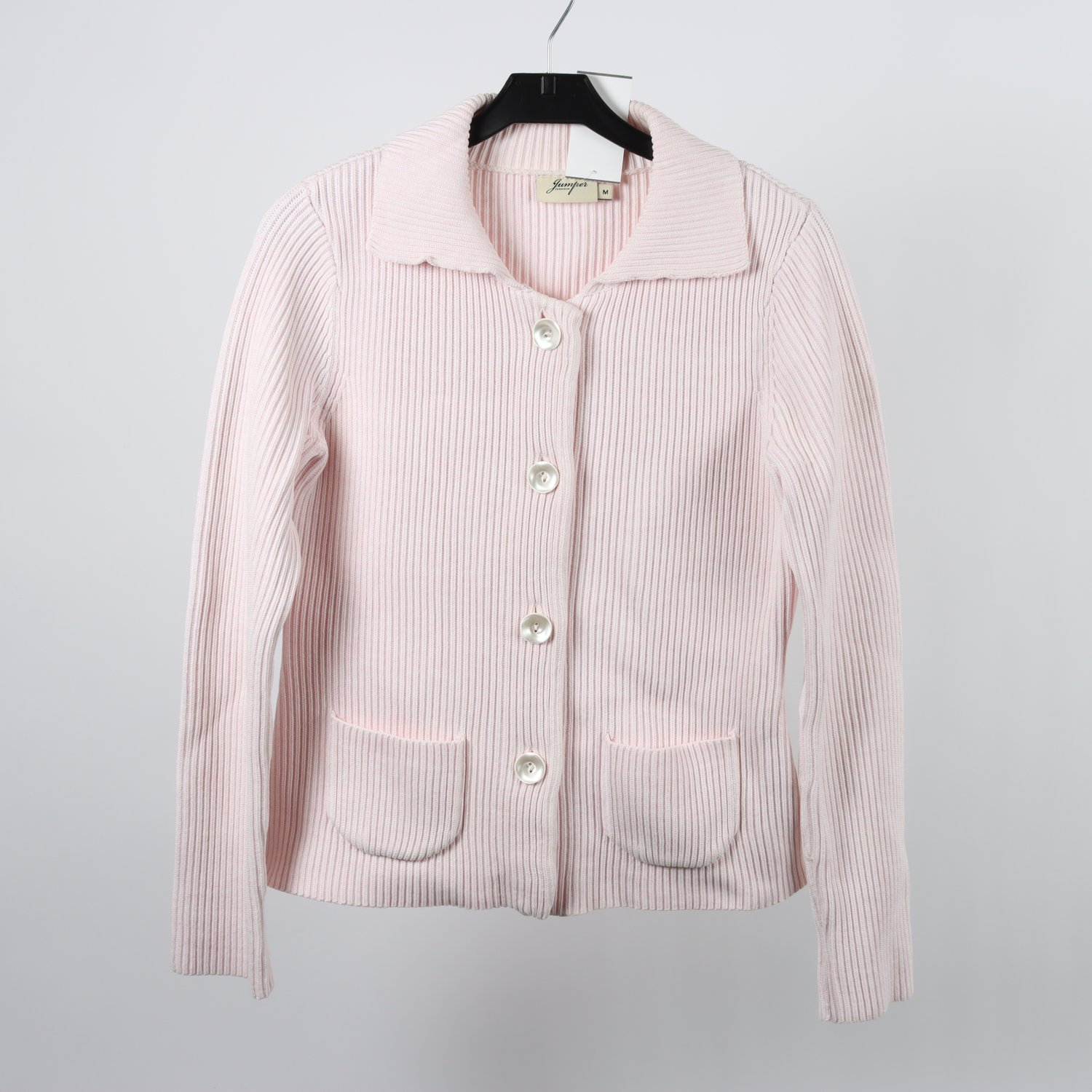 Stickad kofta, Jumper fabriken, rosa, stl. M