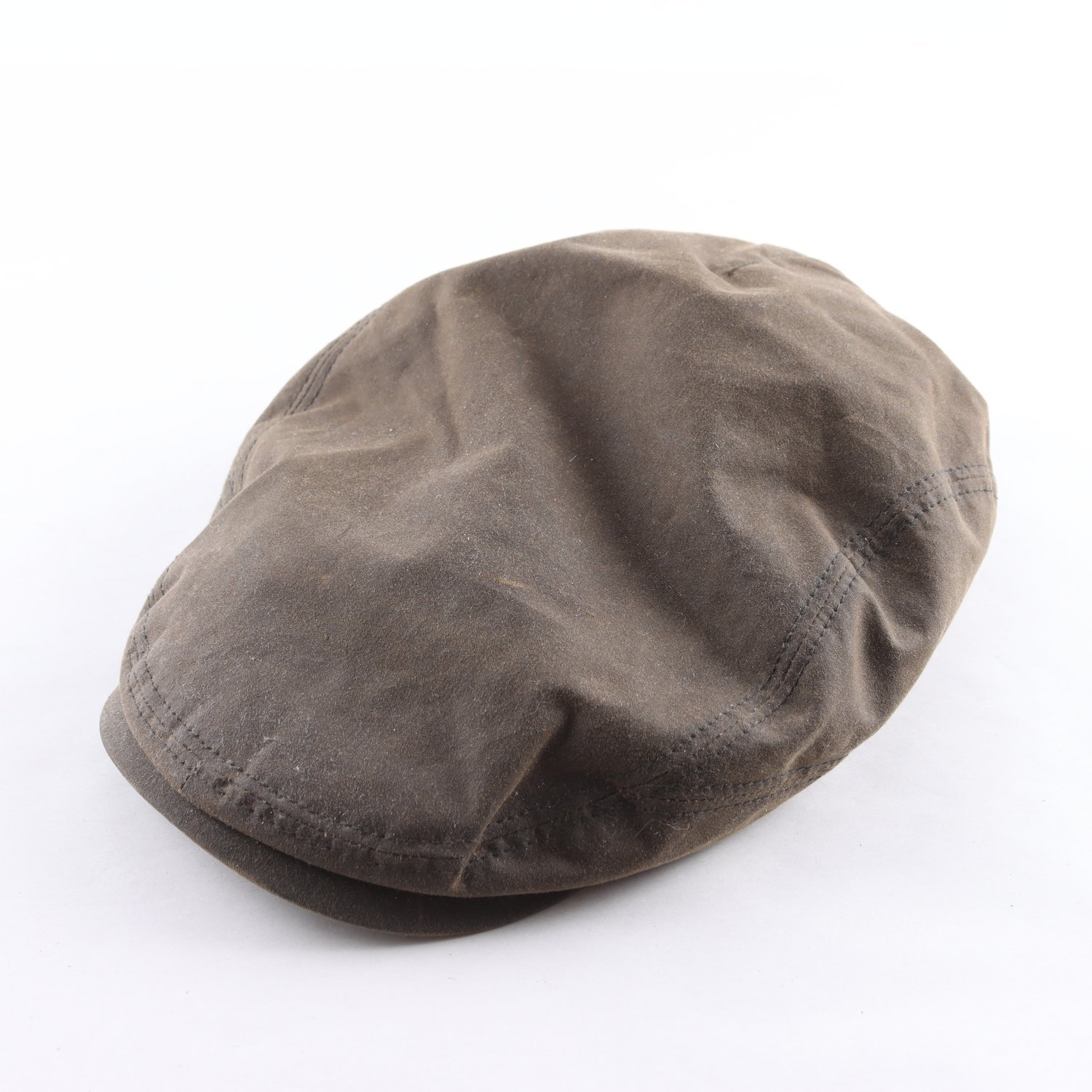 Vaxad gubbkeps, Stetson, grön, brun, stl. XL