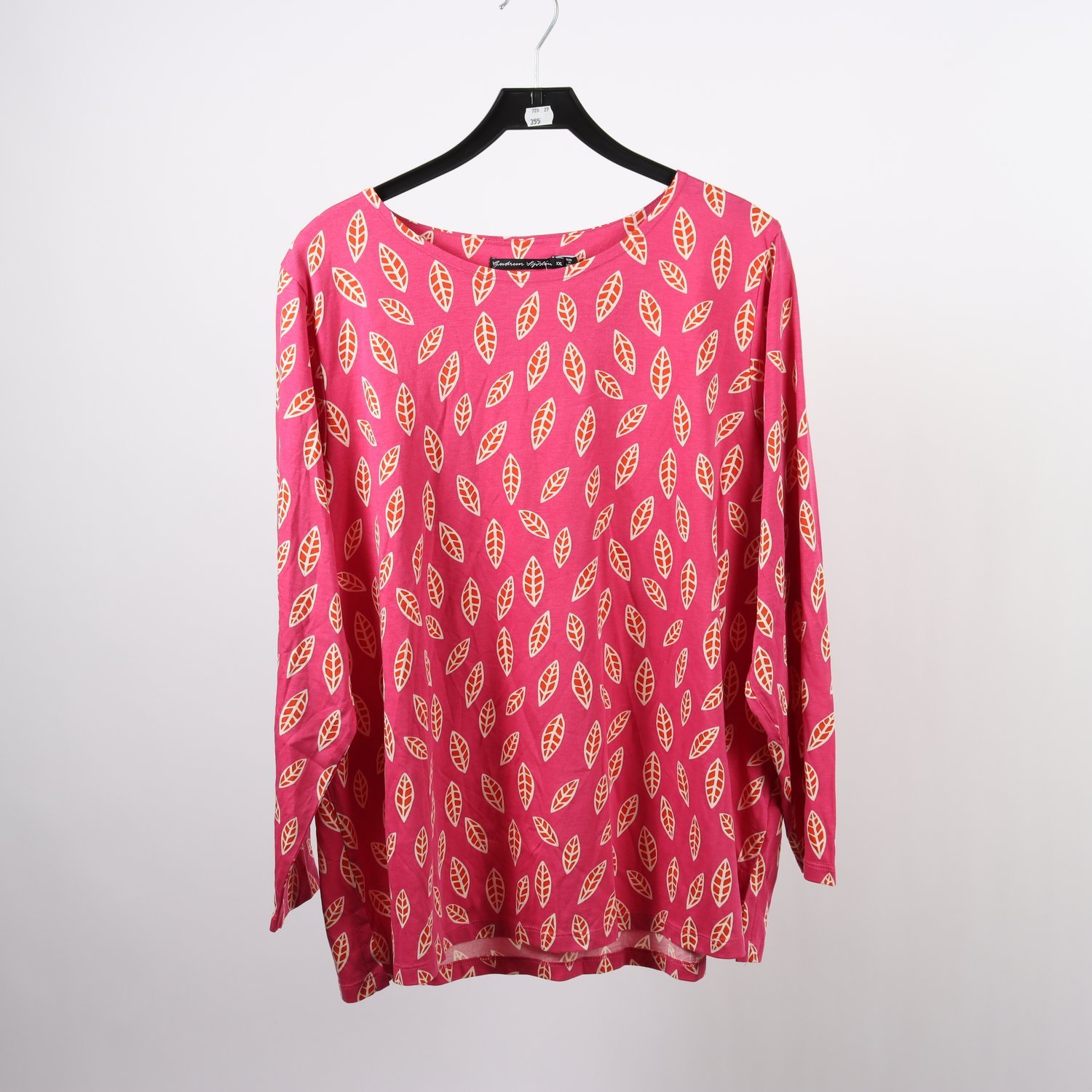 Tröja,Gudrun Sjödén, rosa, mönstrad, trikå, stl. XXL