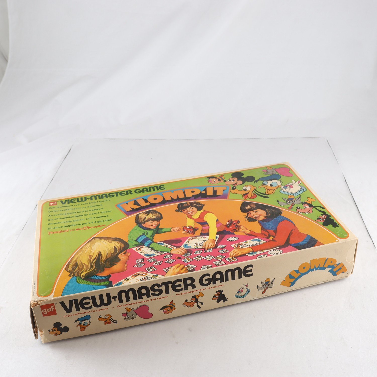 Spel, Klomp-it, view master game, retro.