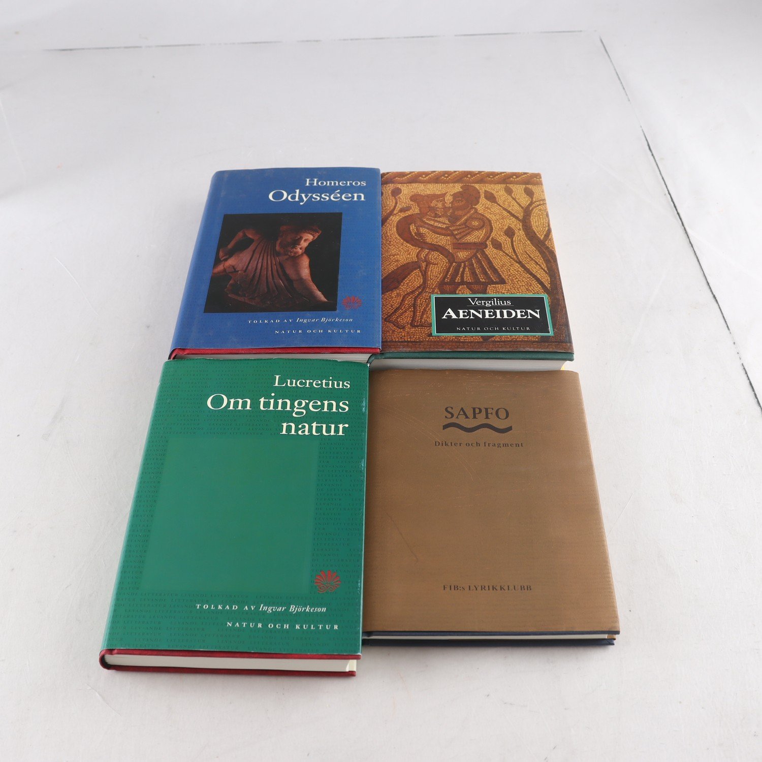 Antikens klassiker, bokpaket med 5 vol: Sapfo, Lucretius m.m.