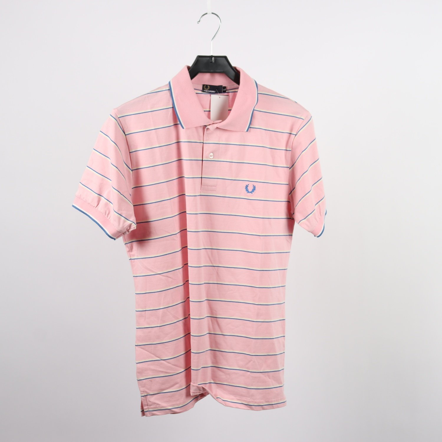 Piké, Fred Perry, rosa, randig, stl. L