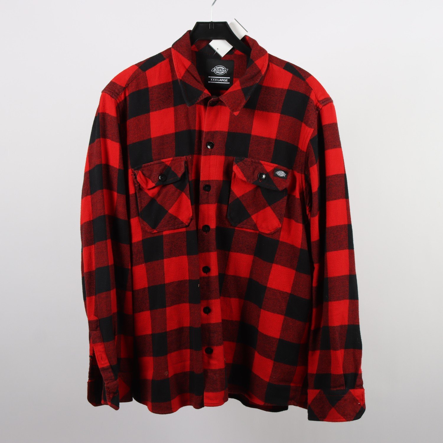 Skjorta, Dickies, rutig röd, stl. XXXL