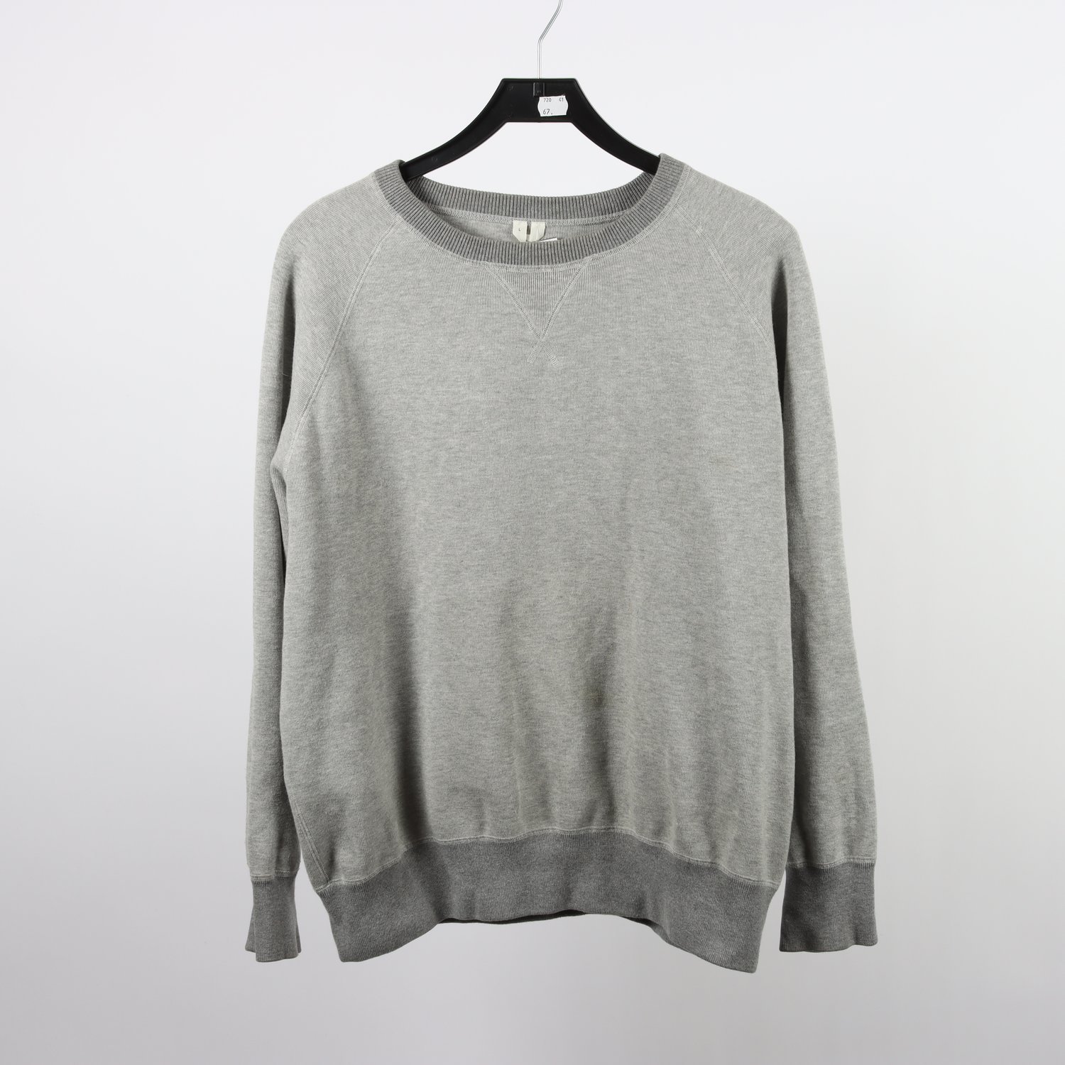 Collegetröja, ARKET, grå, stl. L