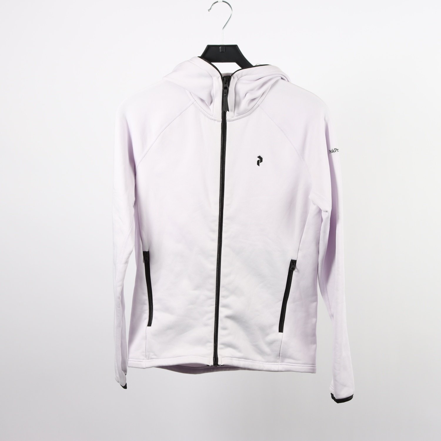 Fleece tröja, Peak Performance, vit/ljuslila, stl. M