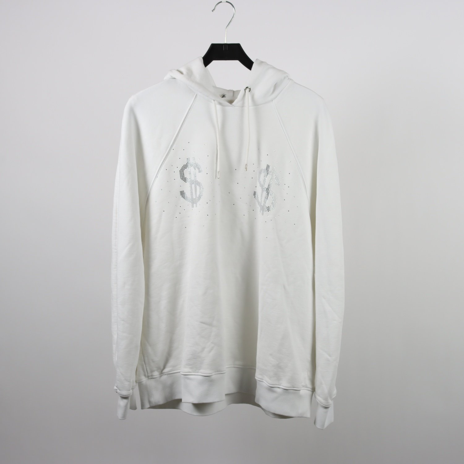 Hoodie, Okänd, silver dollar sign, stl.