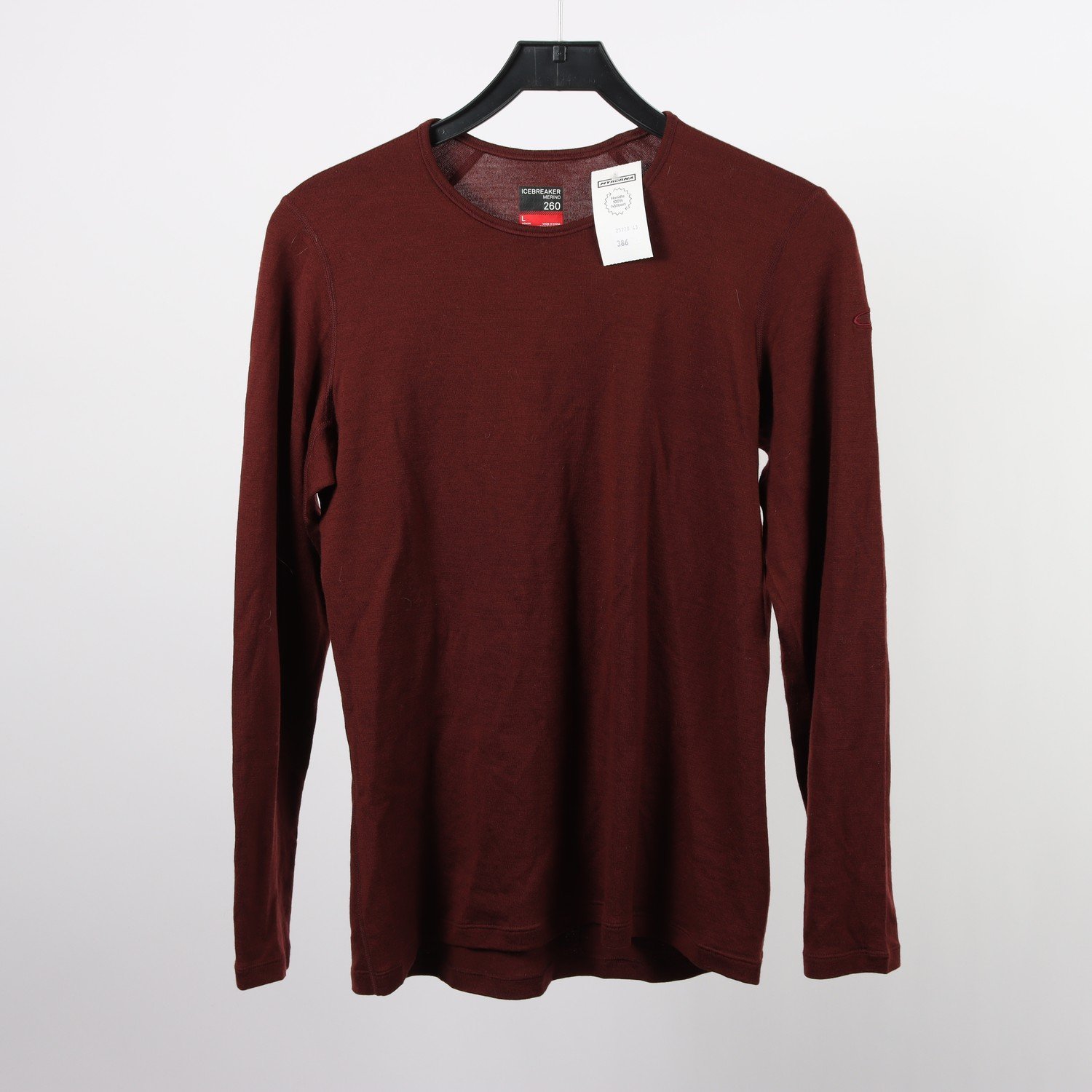 Ullunderställströja, Icebreaker, brun, 100% Merino ull, stl. L