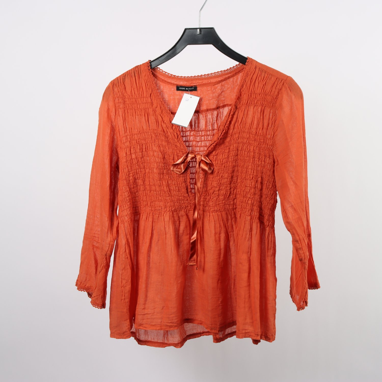 Blus, Made in Italy, orange, stl. ca. S