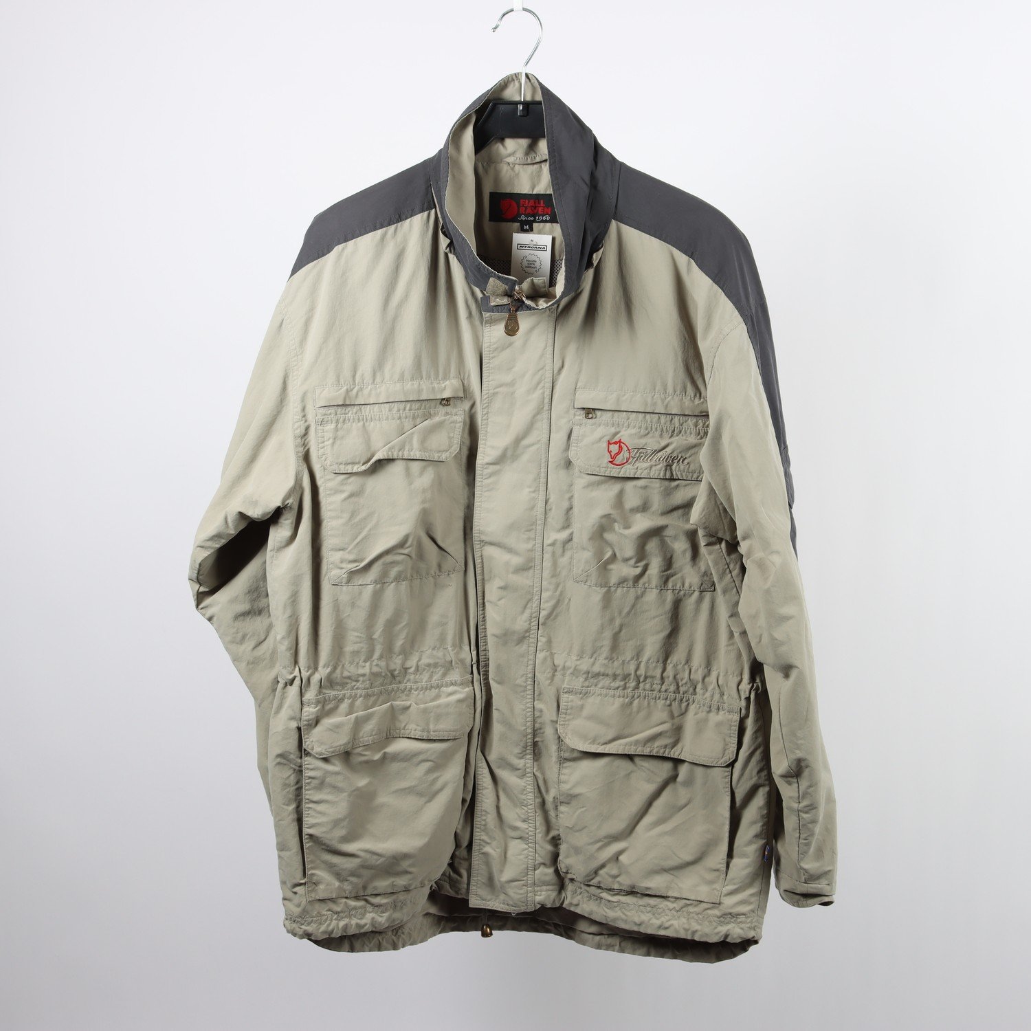 Friluftsjacka, Fjällräven vintage, beige, stl. M