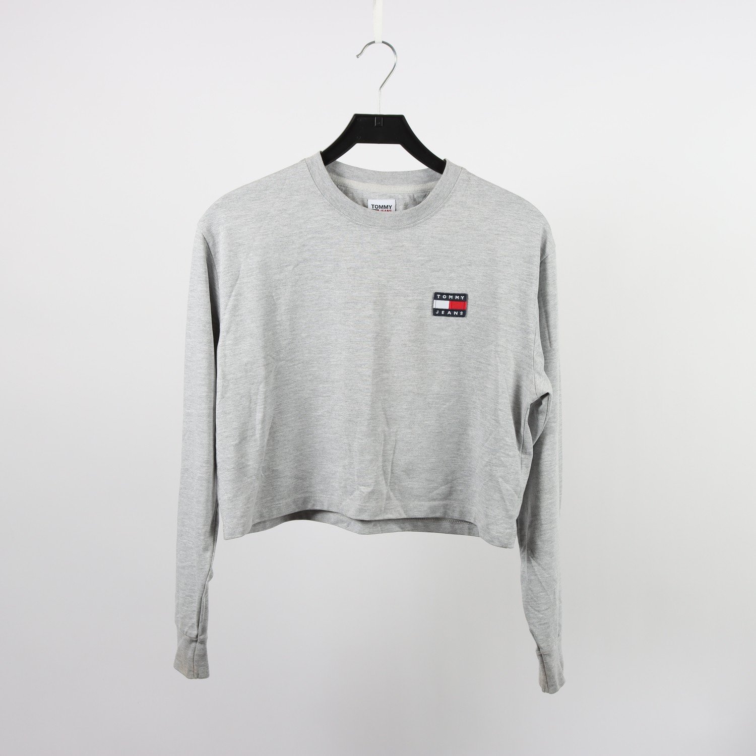 Långärmad T-shirt, Tommy Hilfiger, Tommy Jeans, grå, stl. S