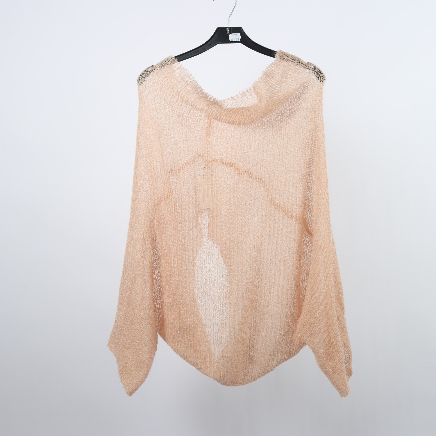 Stickad tröja, Alessandra Giannetti, ljusrosa, 70% mohair, stl. One Size