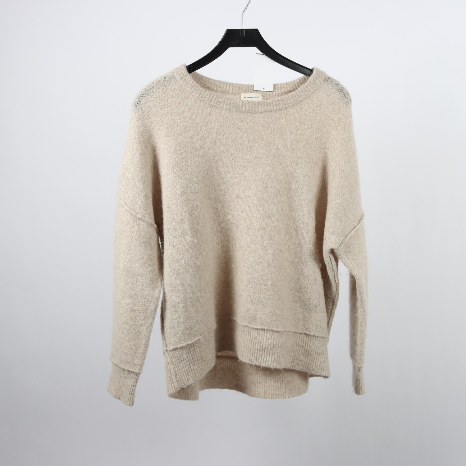 Stickad tröja, By Marlene Birger, beige, ullmix, stl. L