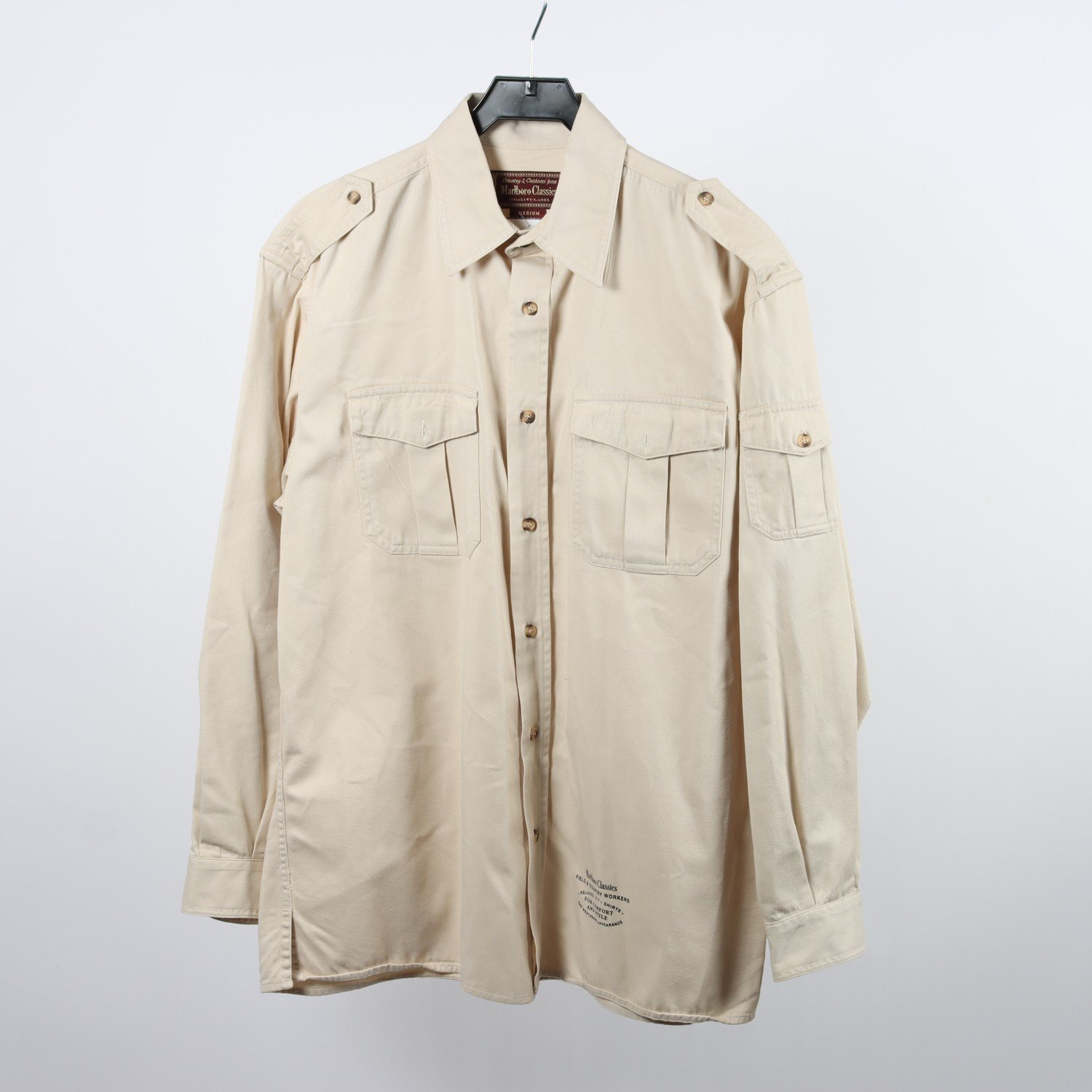 Skjorta, Marlboro Classics, beige, stl. M